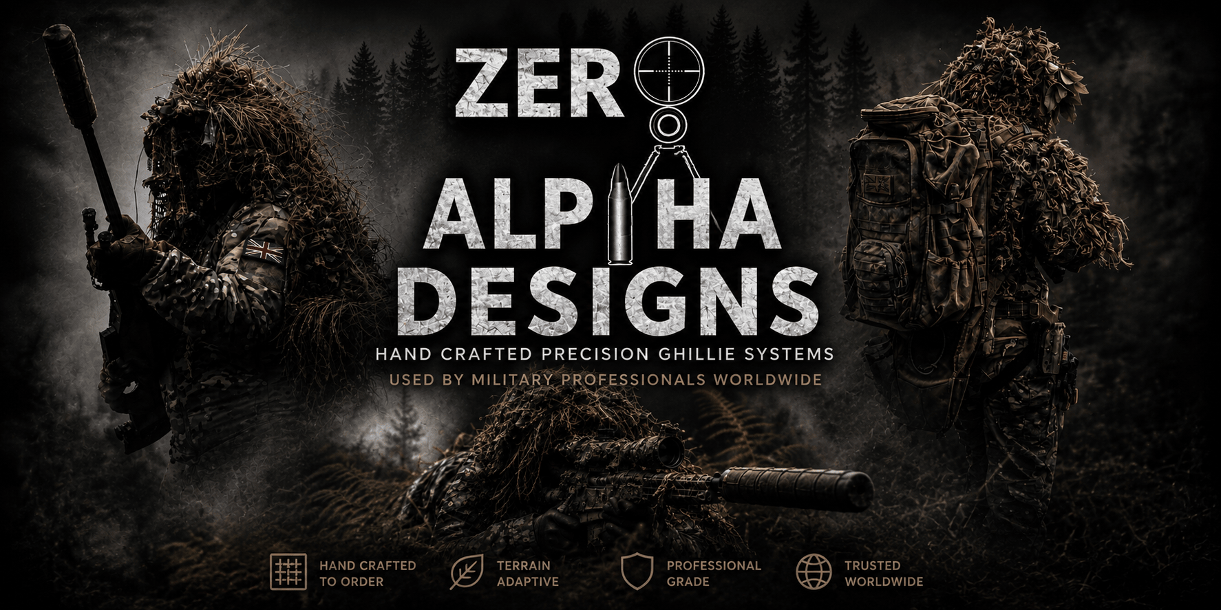 Zero Alpha Designs Ghillie Systems | Professional Concealment ...
