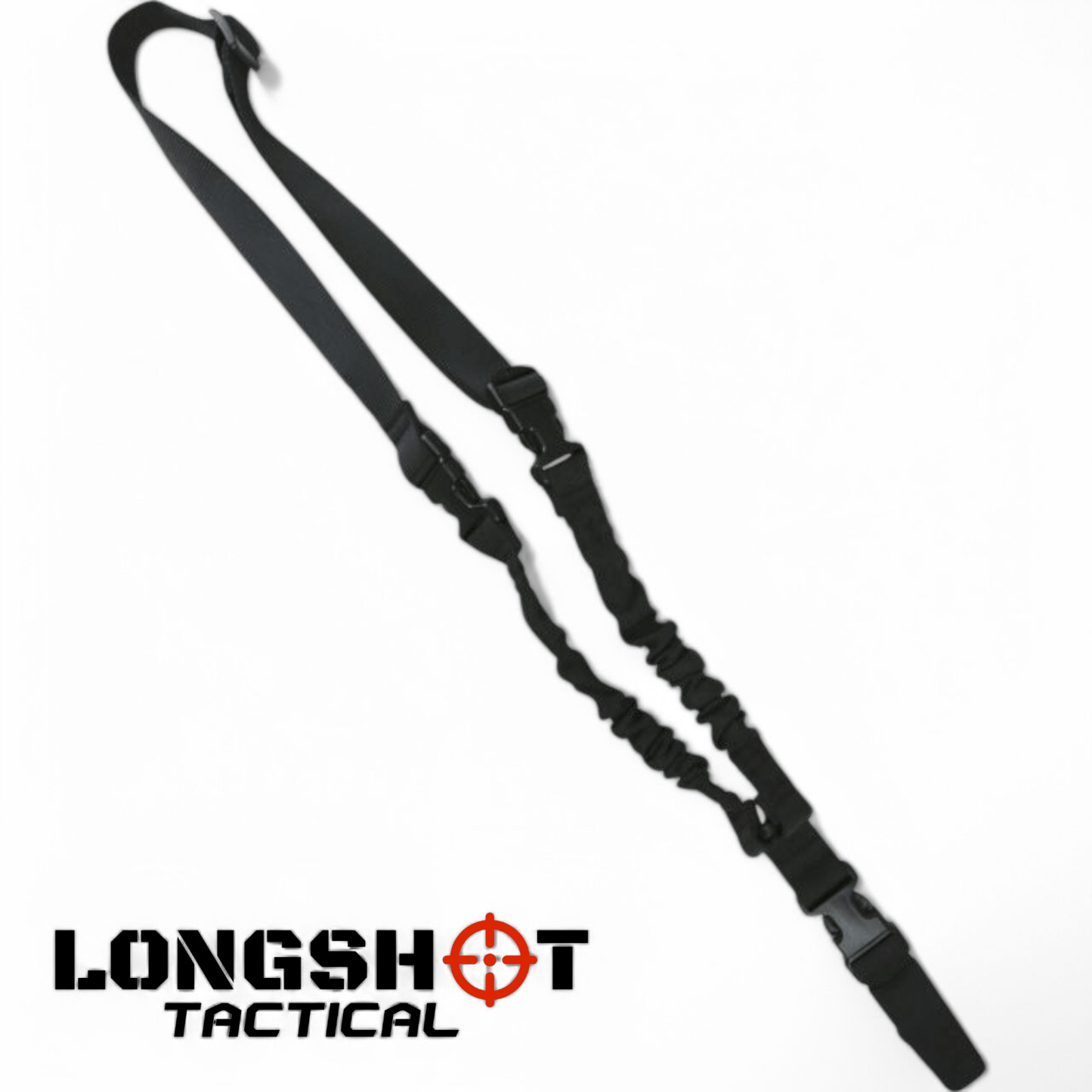 Airsoft Single Point Bungee Sling – Black - Longshot Tactical
