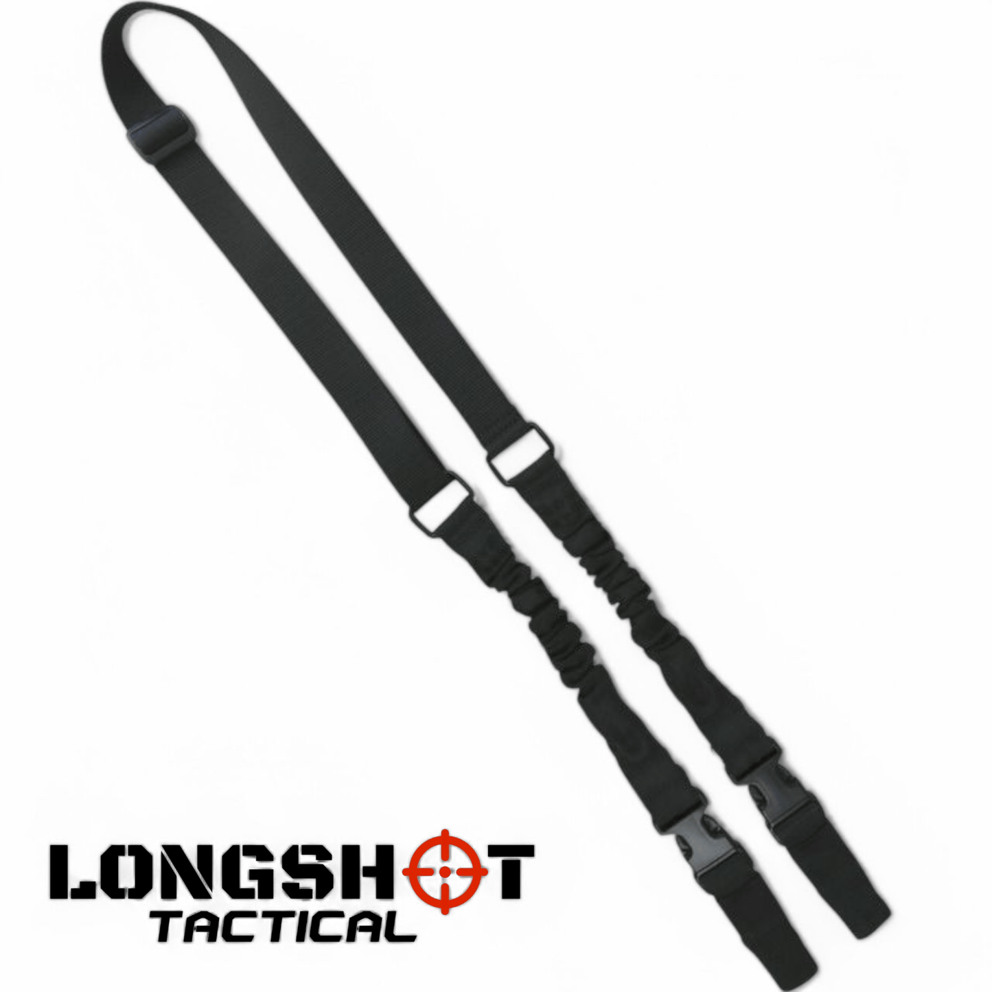 Airsort Double Point Bungee Sling – Black - Longshot Tactical