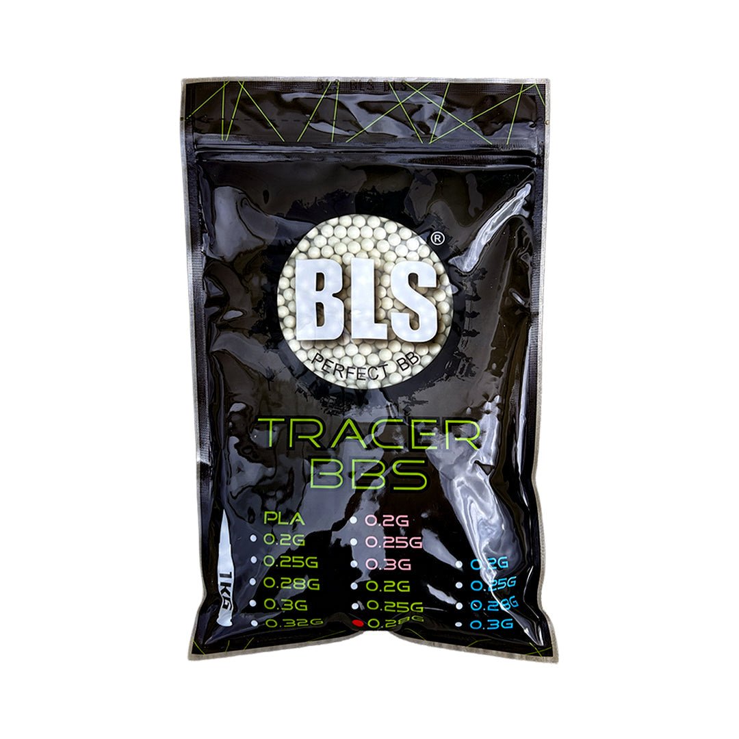BLS 0.28g Tracer BB's Green (1kg) - Longshot Tactical