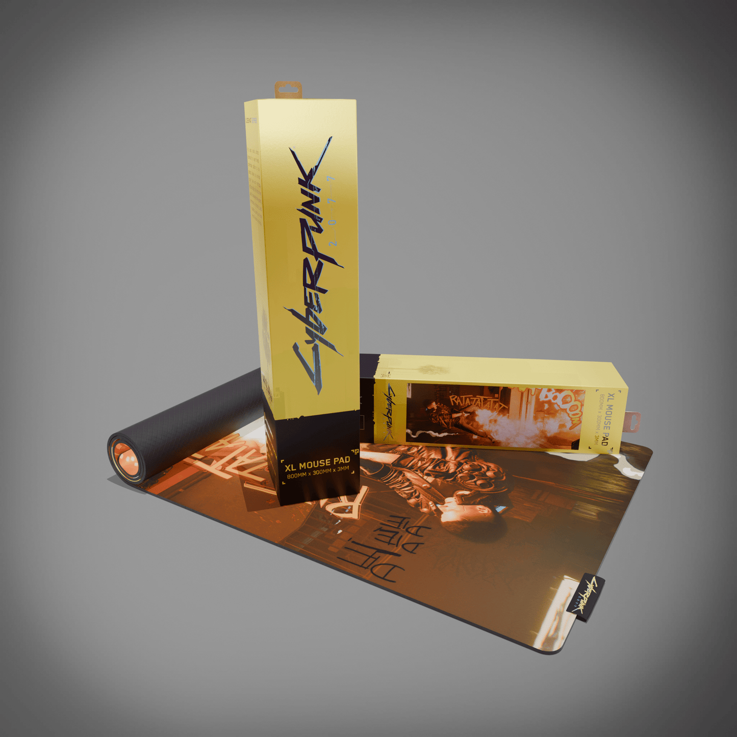 Cyberpunk® 2077 Desk Mat - RATATATAT - Longshot Tactical