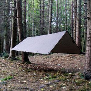 DD Hammocks DD Tarp M - 3.5m x 2.4m (Olive / Coyote) - Longshot Tactical