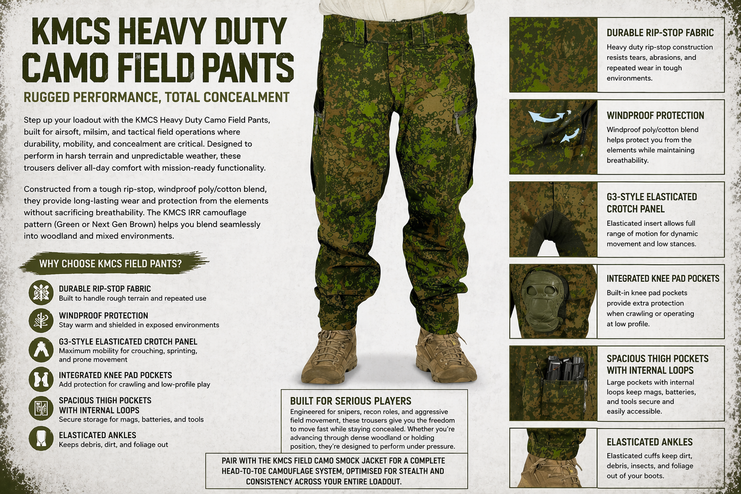 KMCS Field Pants (Various Colours)