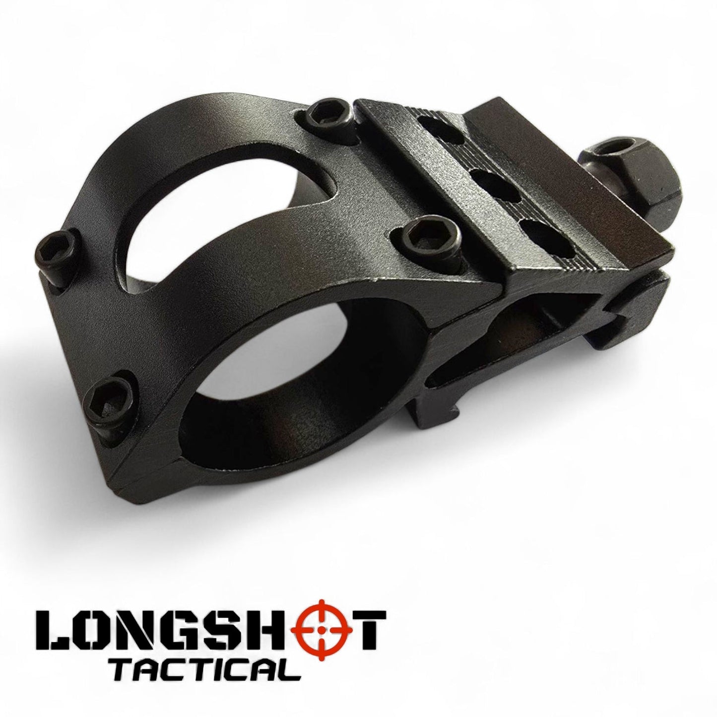 Longshot Tactical Flashlight with 20mm Rail Attachment and Switch - Longshot Tactical