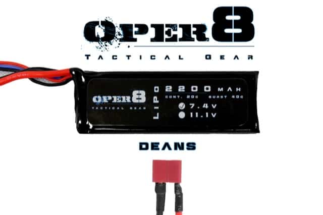 Oper8 7.4v Lipo Block 2200MAH Battery - Longshot Tactical