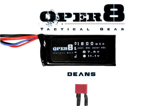 Oper8 7.4v Lipo Block Mini 1600MAH Battery - Longshot Tactical