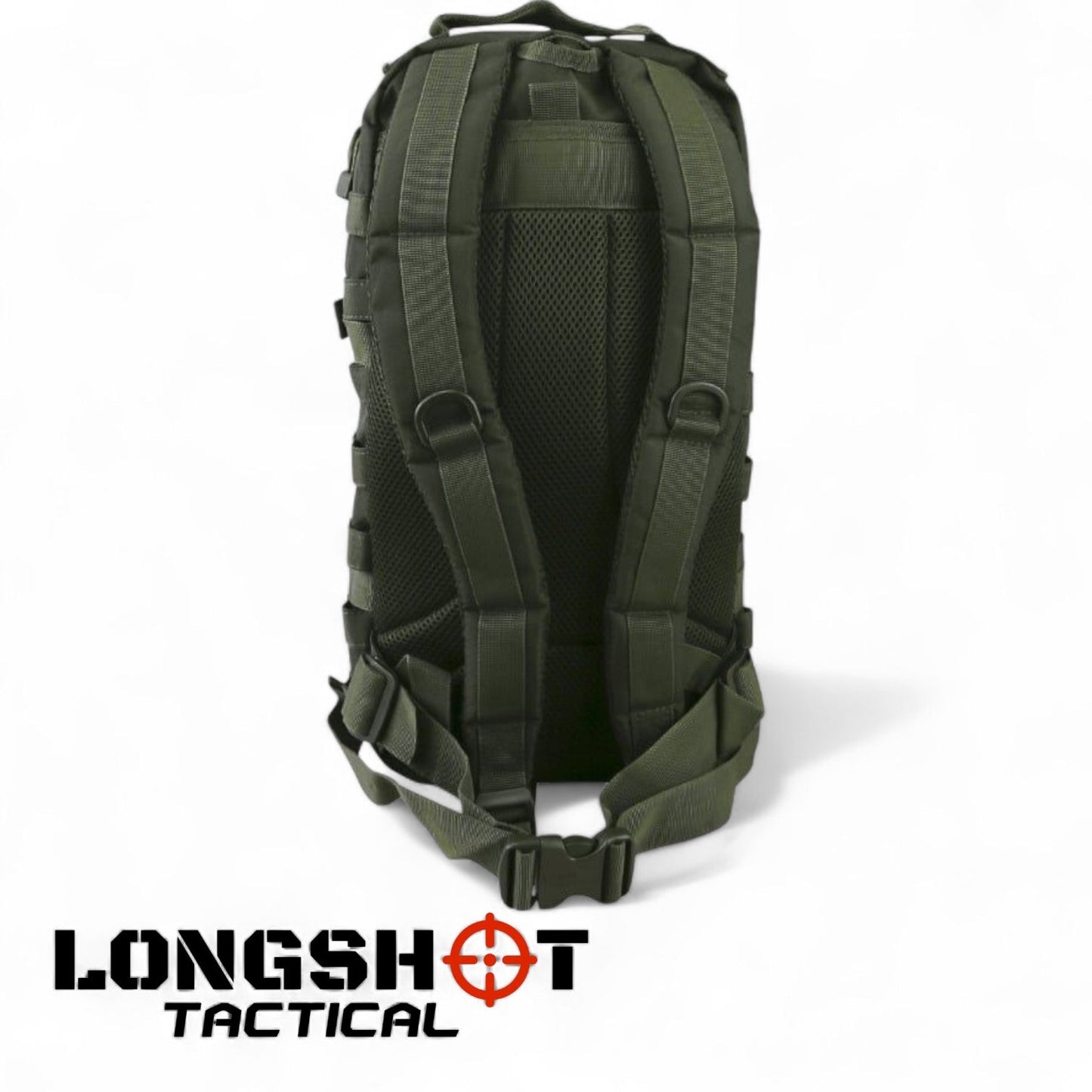 Tactical Backpack – Hex Stop Small Molle Assault Pack – Olive Green - Longshot Tactical
