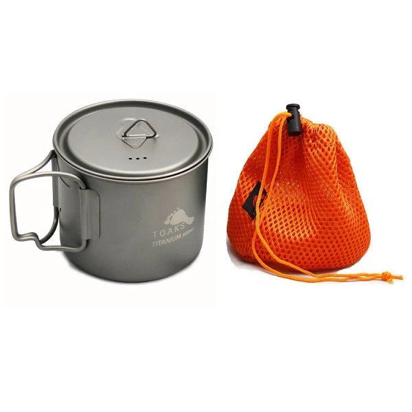 Toaks light Titanium Pots with Lid ( 550ML or 650ML) - Longshot Tactical