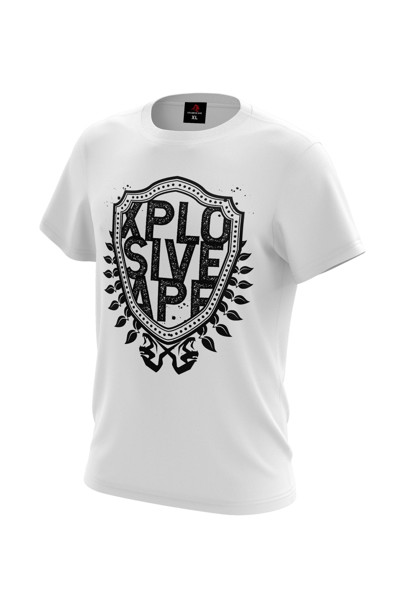 XAPE Crest Shield Tee - White - Longshot Tactical