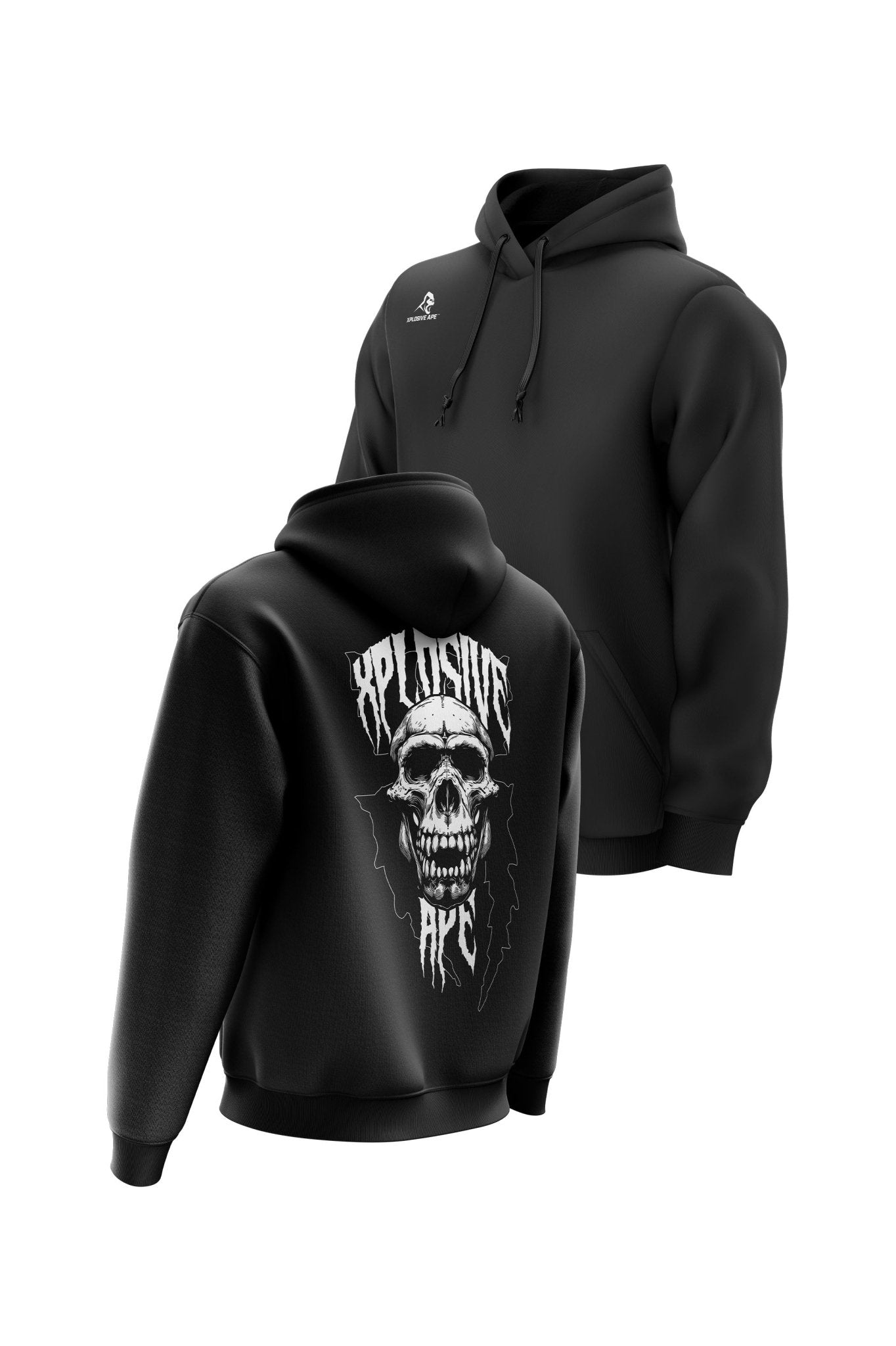 XAPE Skull V2 Hoodie - Black - Longshot Tactical