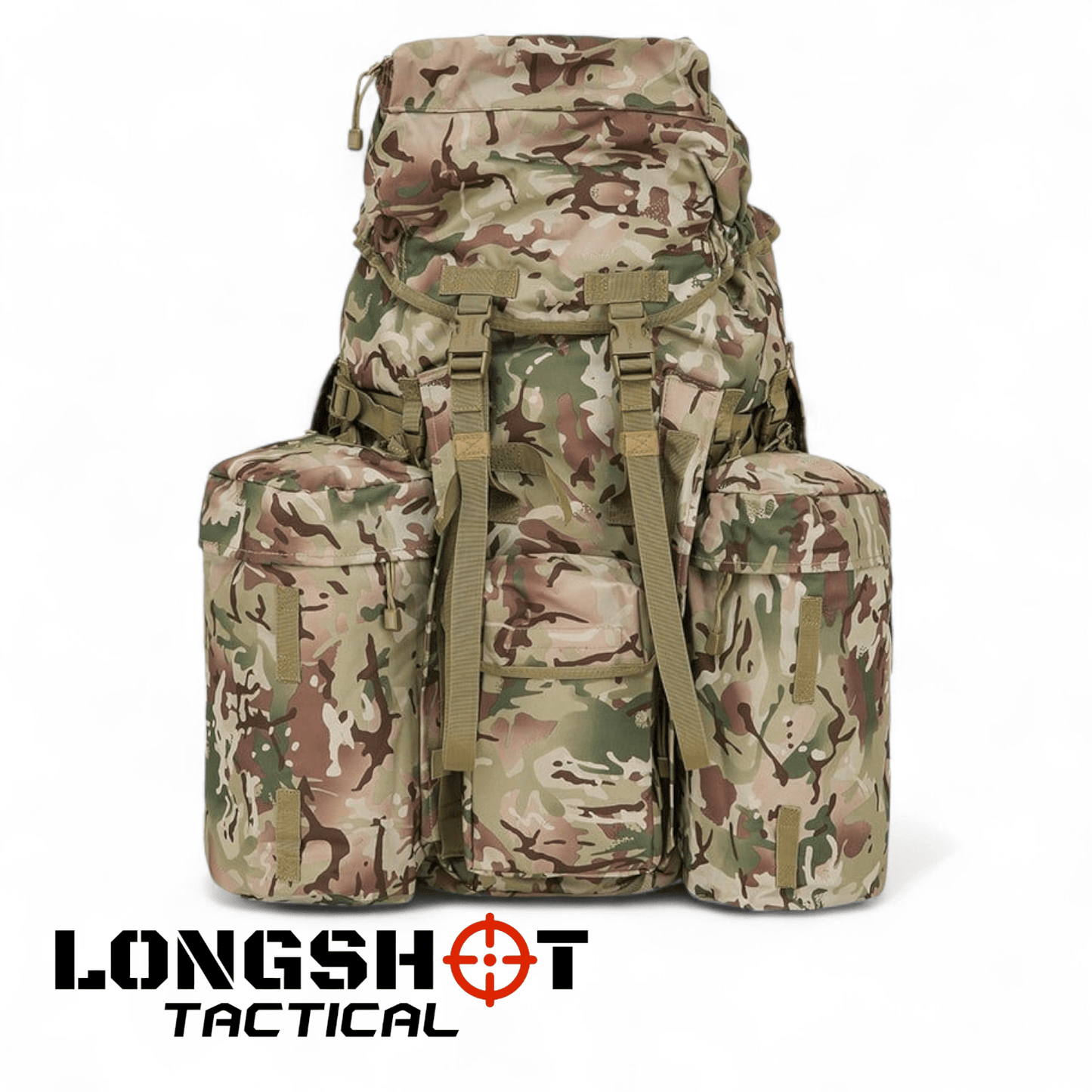 120L PLCE System Bergen BTP British Terrain Camo - Longshot Tactical