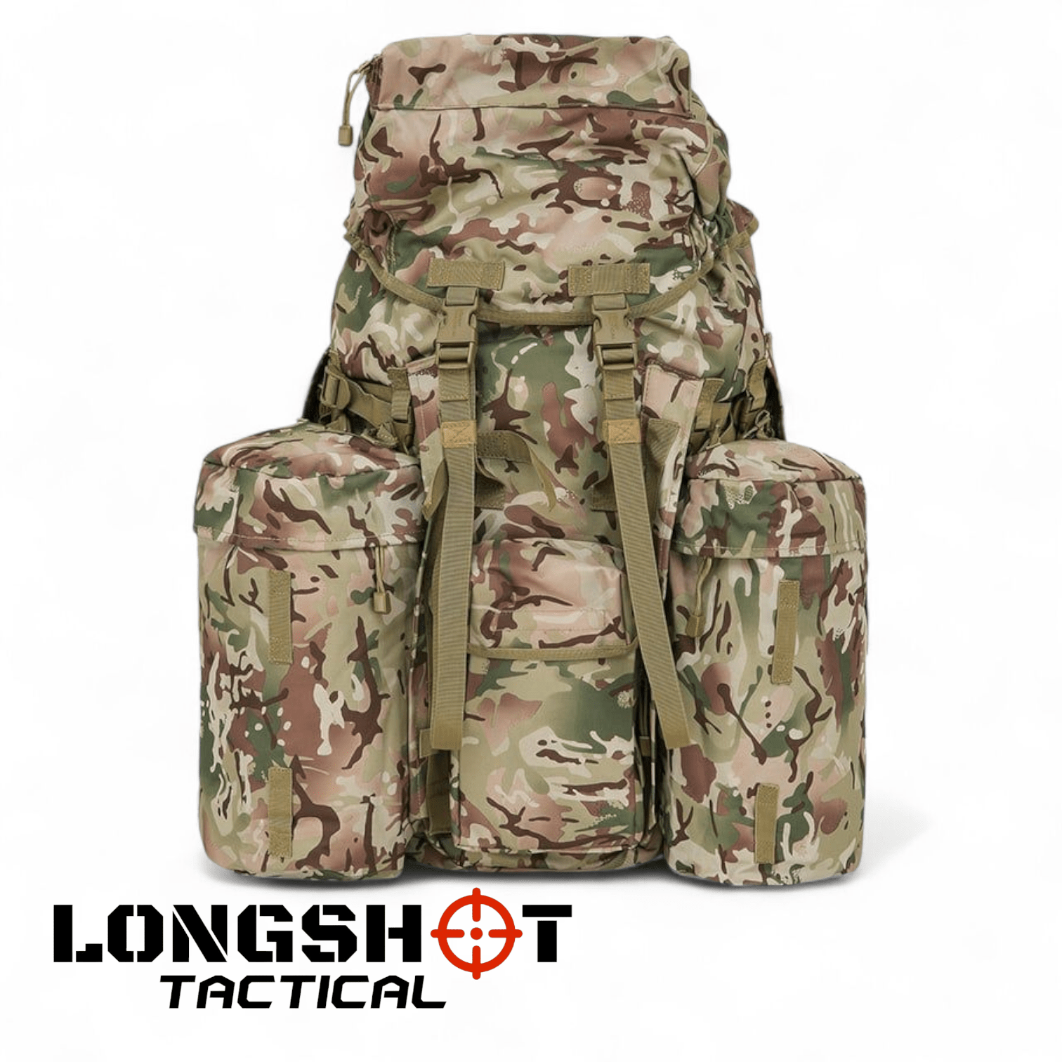 120L PLCE System Bergen BTP British Terrain Camo - Longshot Tactical
