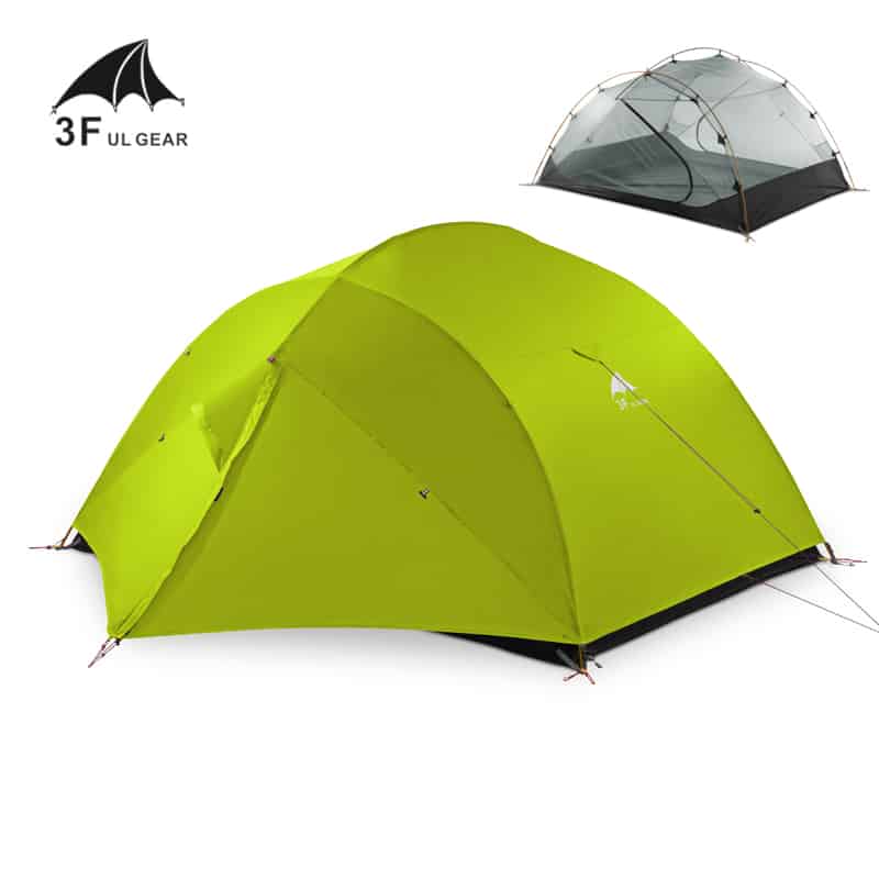 3F UL Gear Qingkong 3 Season Tent - Green - Longshot Tactical