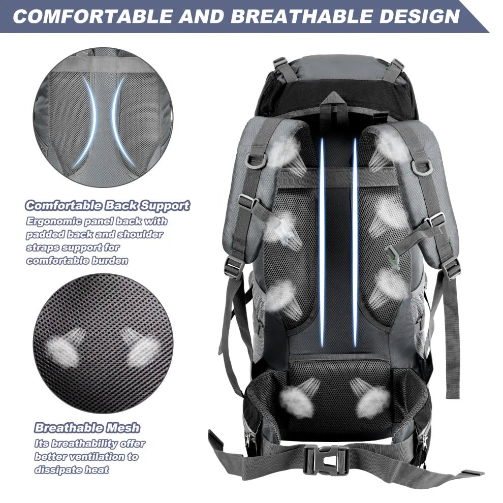 70L Night Cat Hiking Backpack - Longshot Tactical
