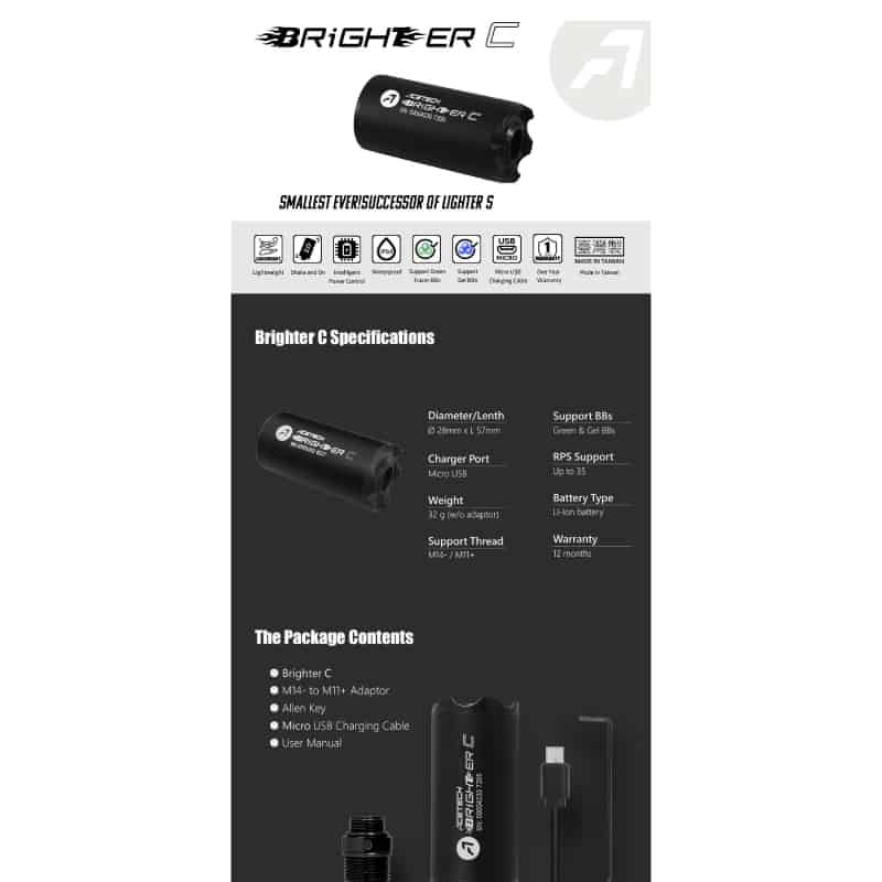 Acetech Brighter C Tracer Unit (Coloured) - Longshot Tactical