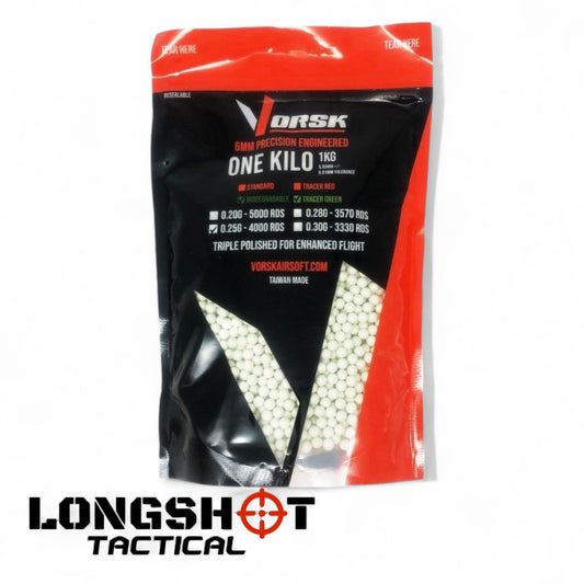 Airsoft BBs Tracer (1kg Resealable Bag) (0.25g - 6mm) (Green) - Longshot Tactical