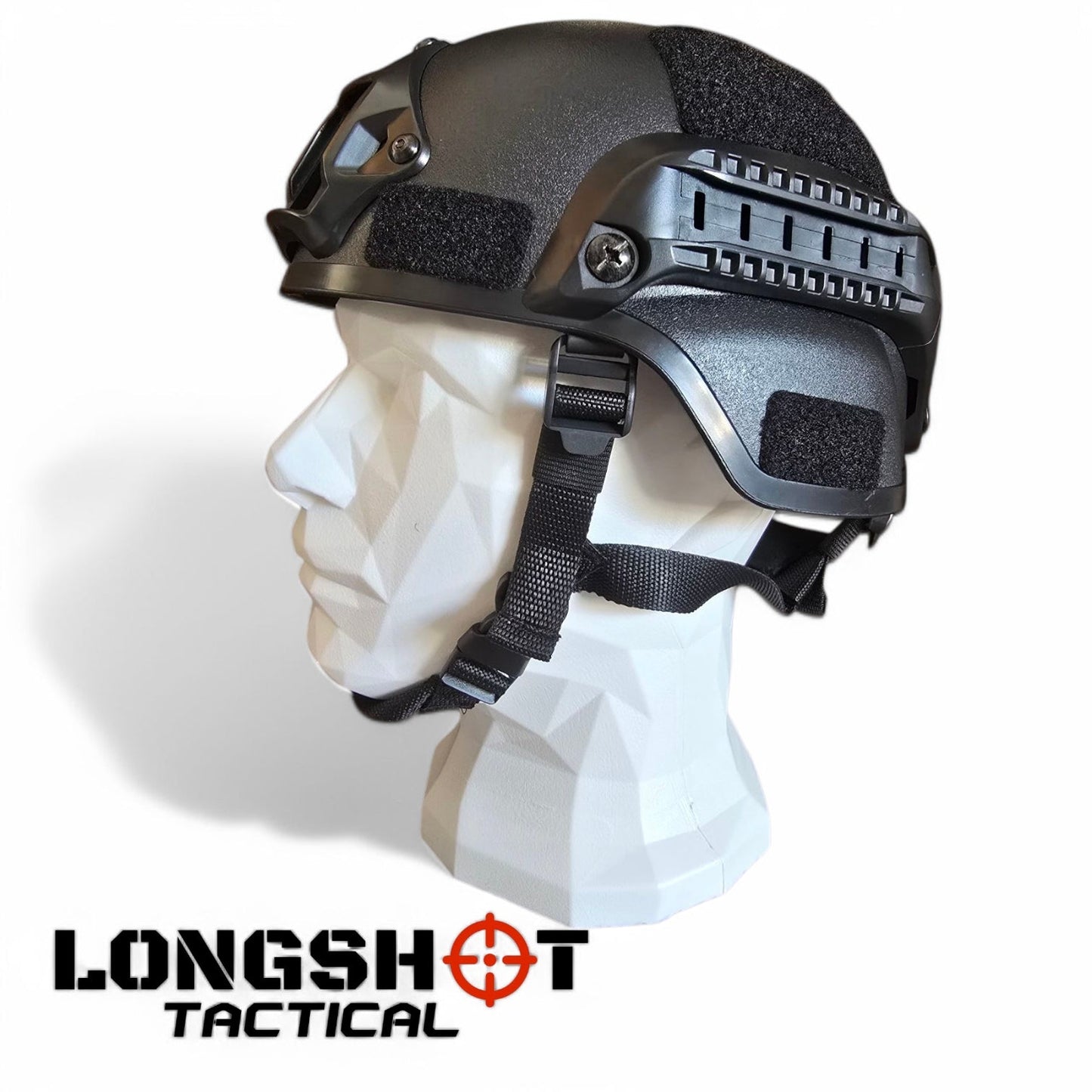 Airsoft FAST Helmet Adjustable - Black - Longshot Tactical