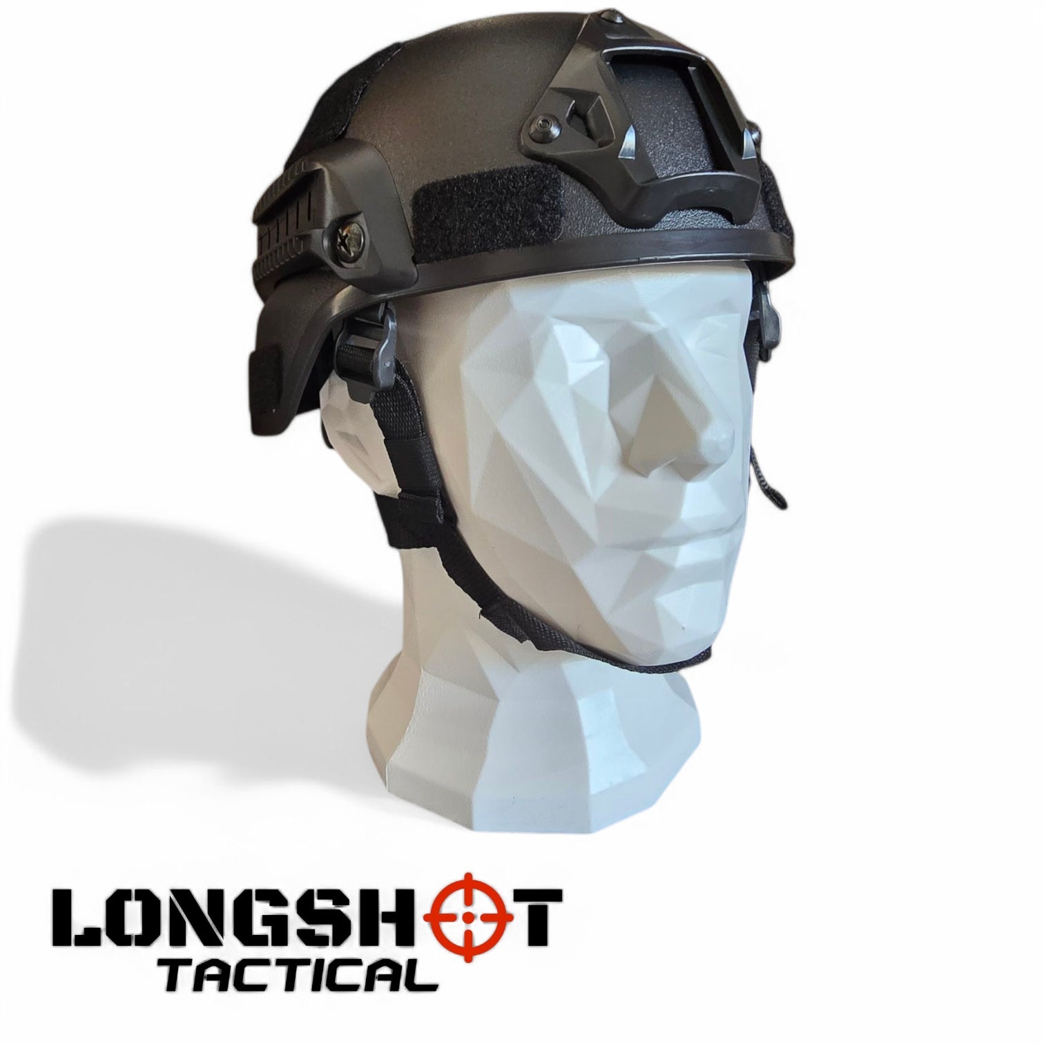 Airsoft FAST Helmet Adjustable - Black - Longshot Tactical