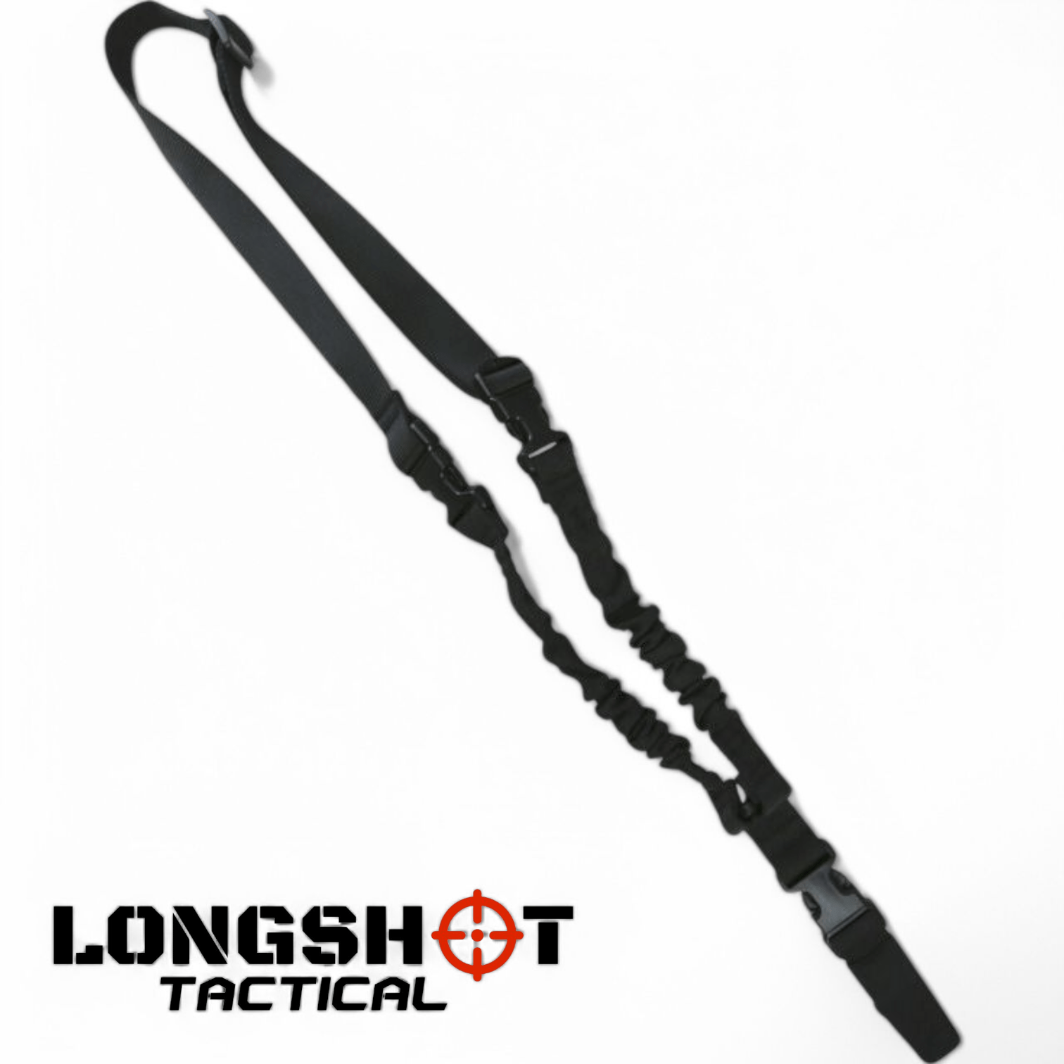 Airsoft Single Point Bungee Sling – Black - Longshot Tactical