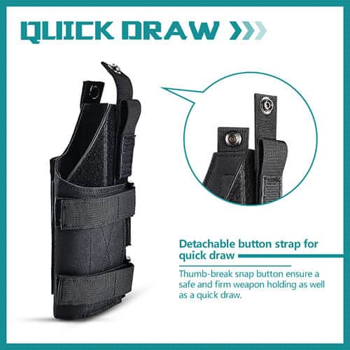 Amomax Universal Fabric Light Bearing Holster - Olive Drab - Longshot Tactical