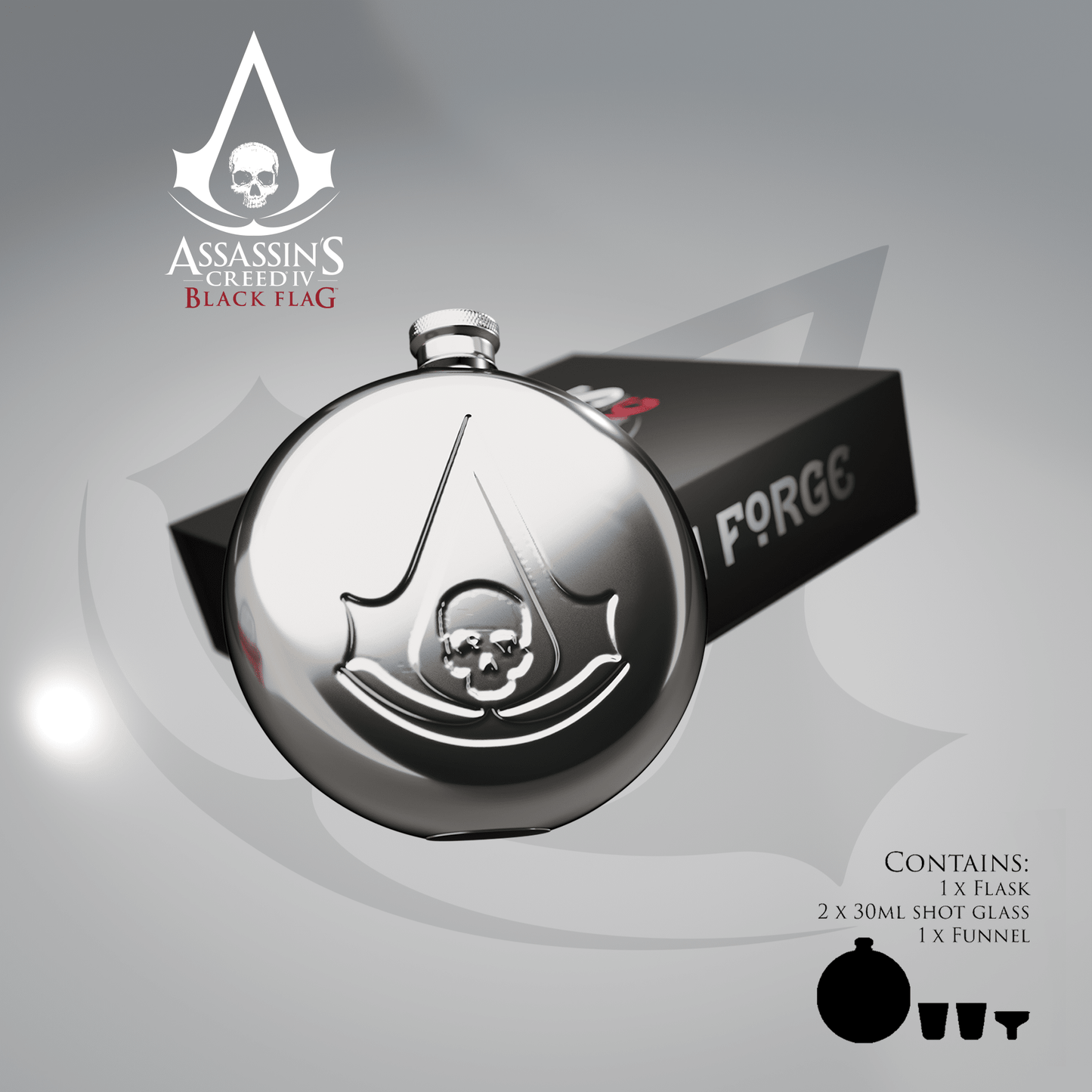 Assassin's Creed® Black Flag Hipflask - Longshot Tactical