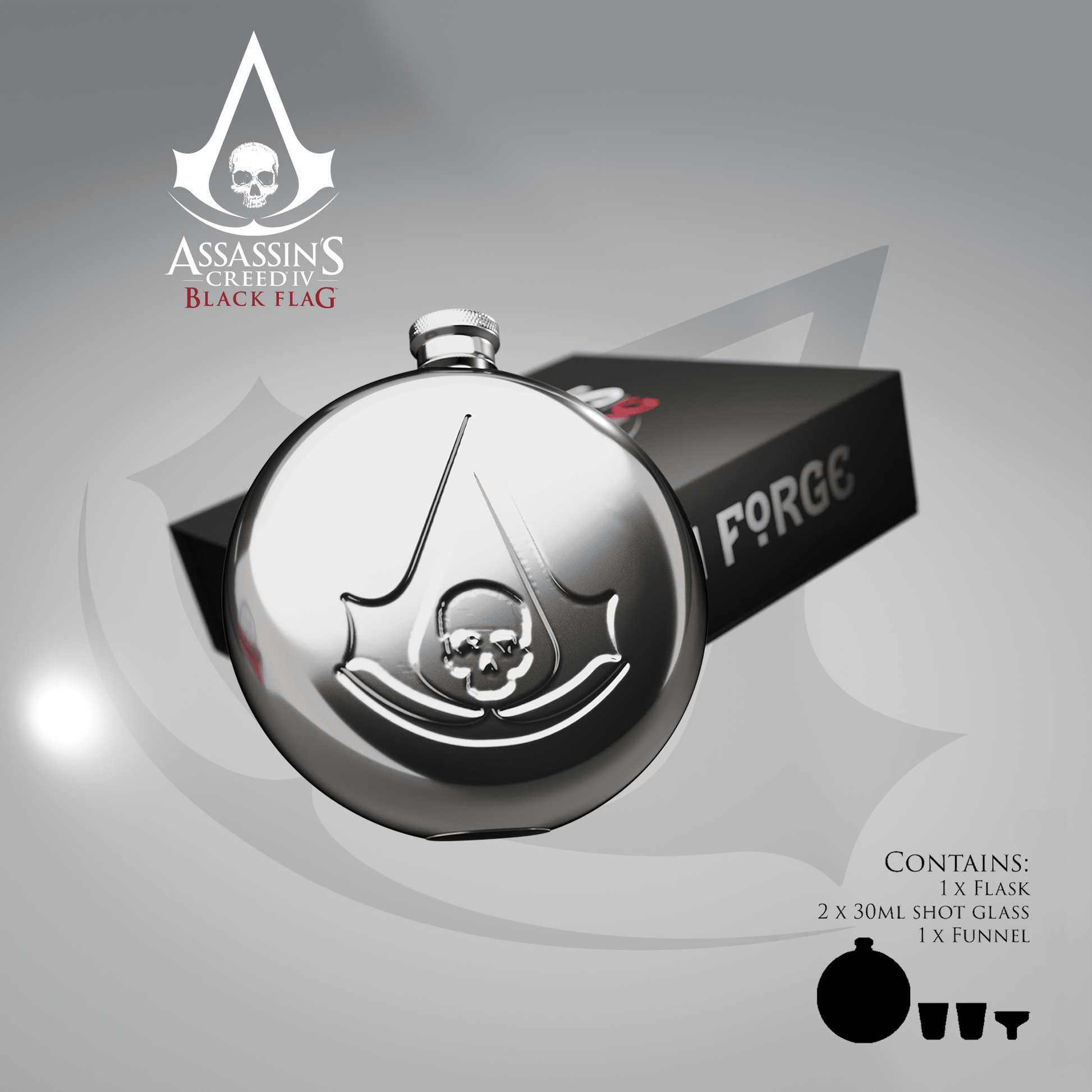 Assassin's Creed® Black Flag Hipflask - Longshot Tactical