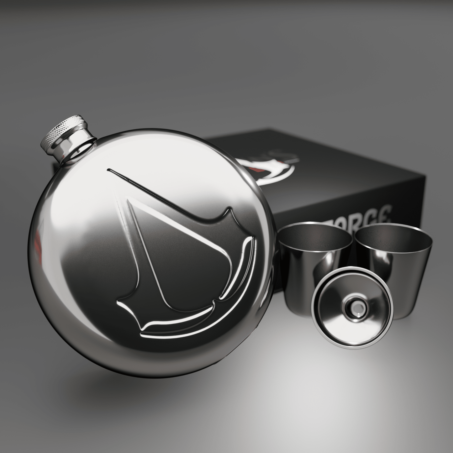 Assassin's Creed® Hip Flask Gift Set - Longshot Tactical