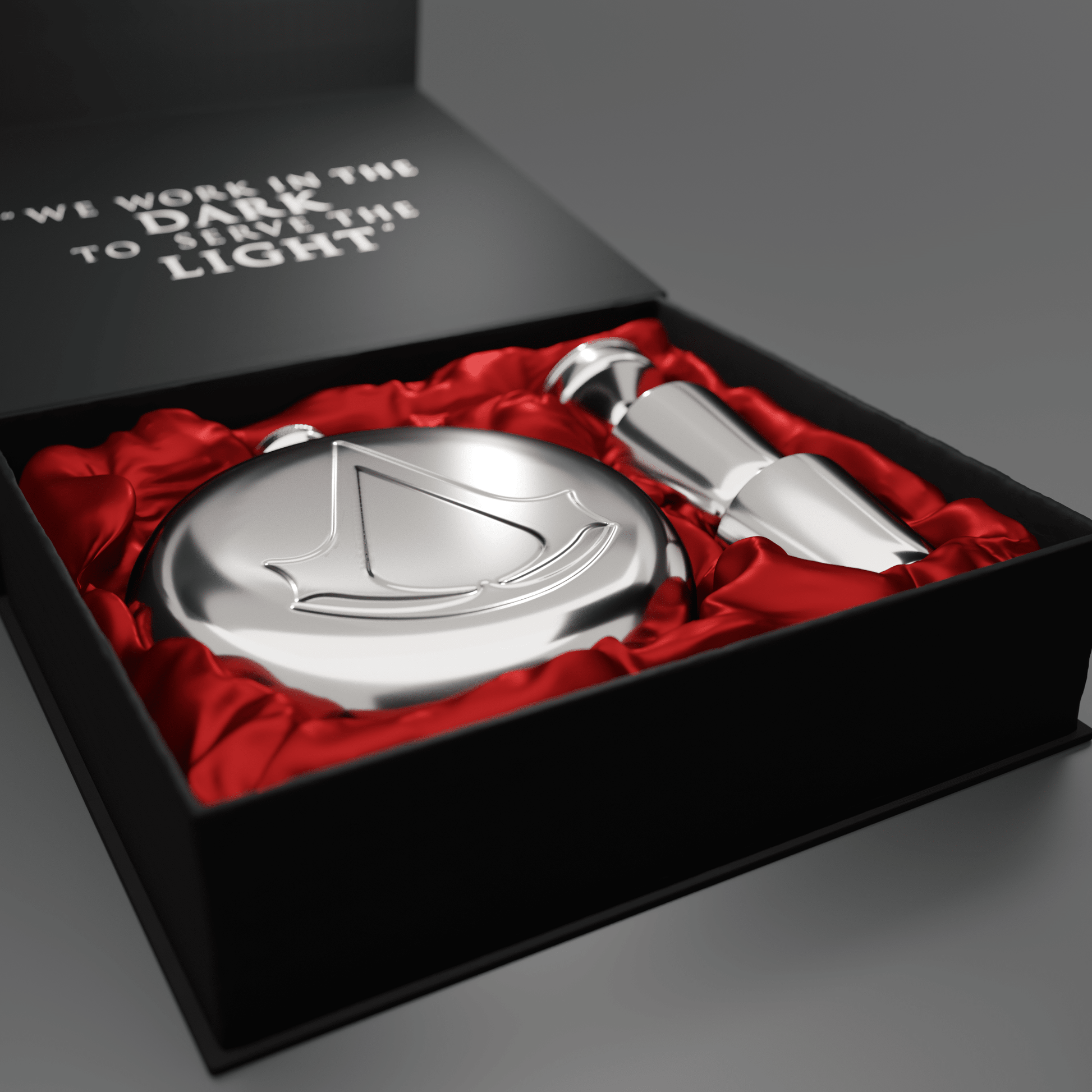 Assassin's Creed® Hip Flask Gift Set - Longshot Tactical