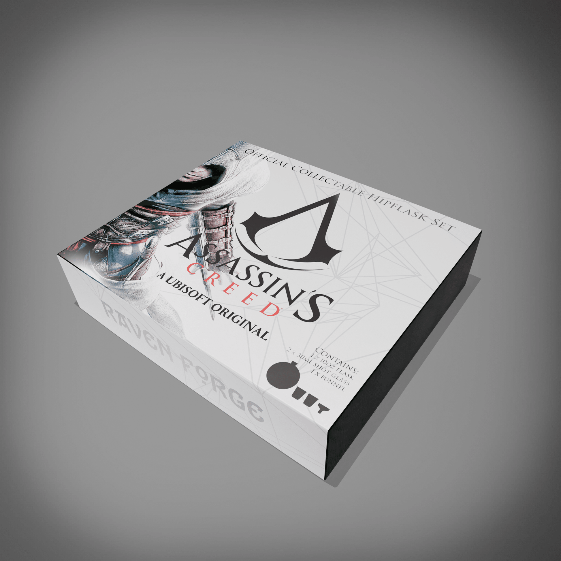Assassin's Creed® Hip Flask Gift Set - Longshot Tactical