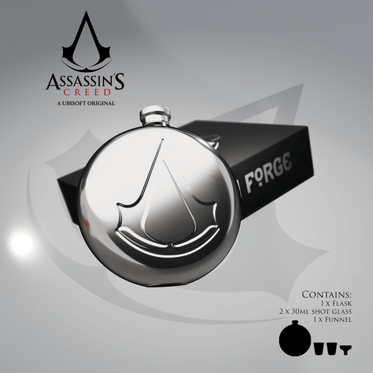 Assassin's Creed® Hip Flask Gift Set - Longshot Tactical