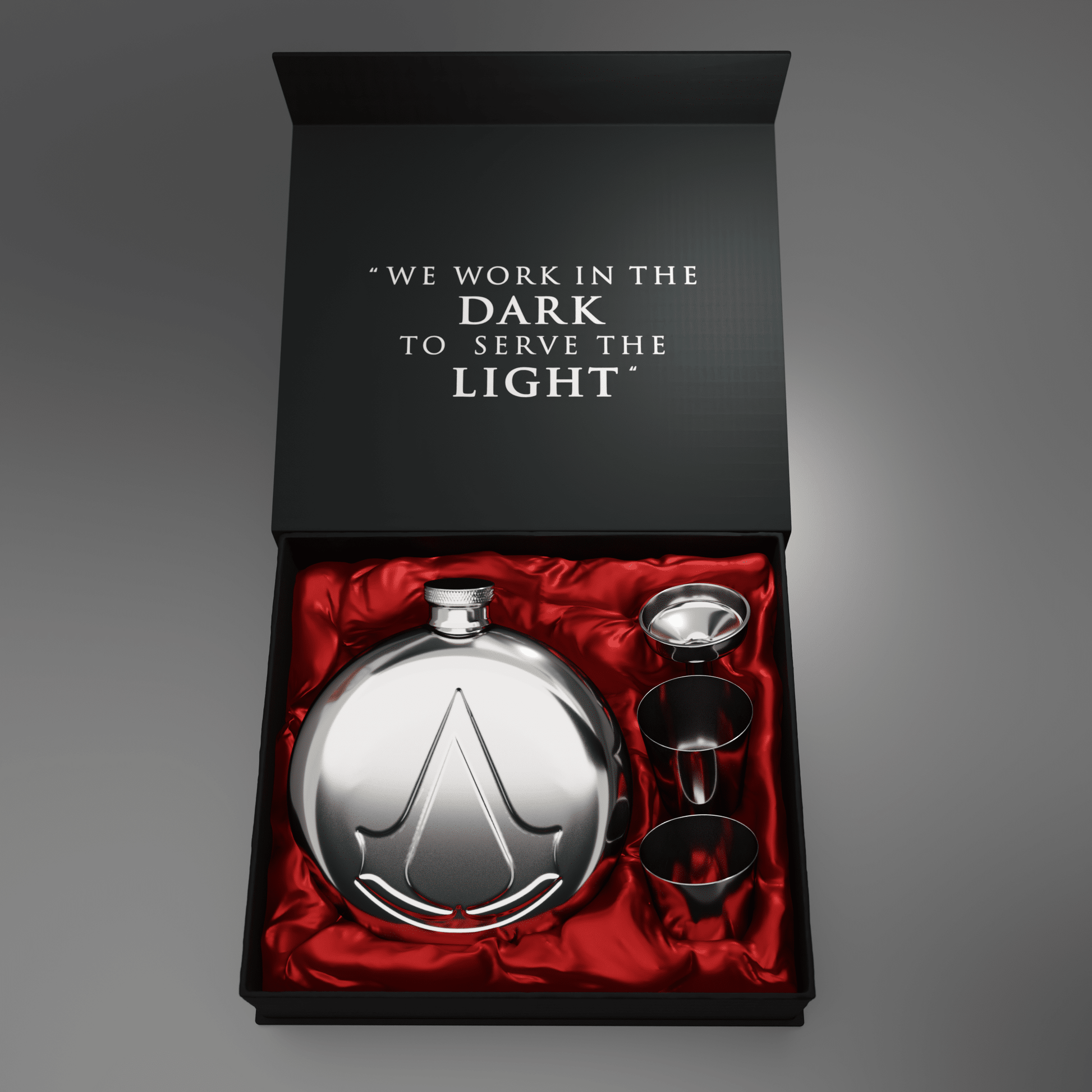 Assassin's Creed® Hip Flask Gift Set - Longshot Tactical