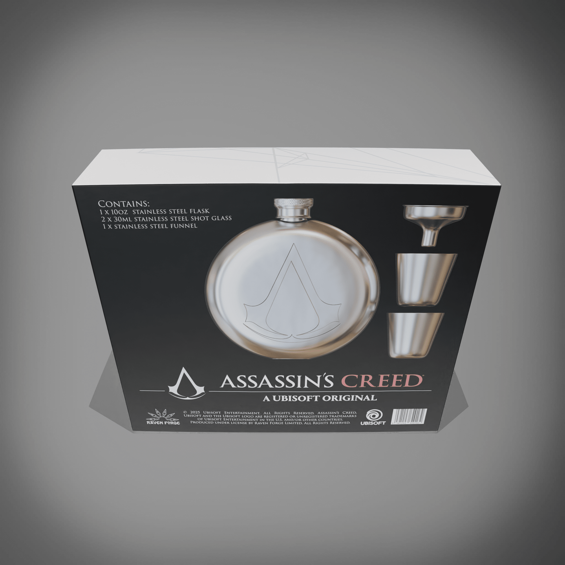 Assassin's Creed® Hip Flask Gift Set - Longshot Tactical