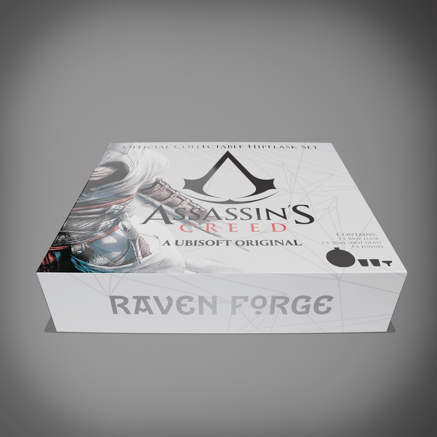 Assassin's Creed® Hip Flask Gift Set - Longshot Tactical