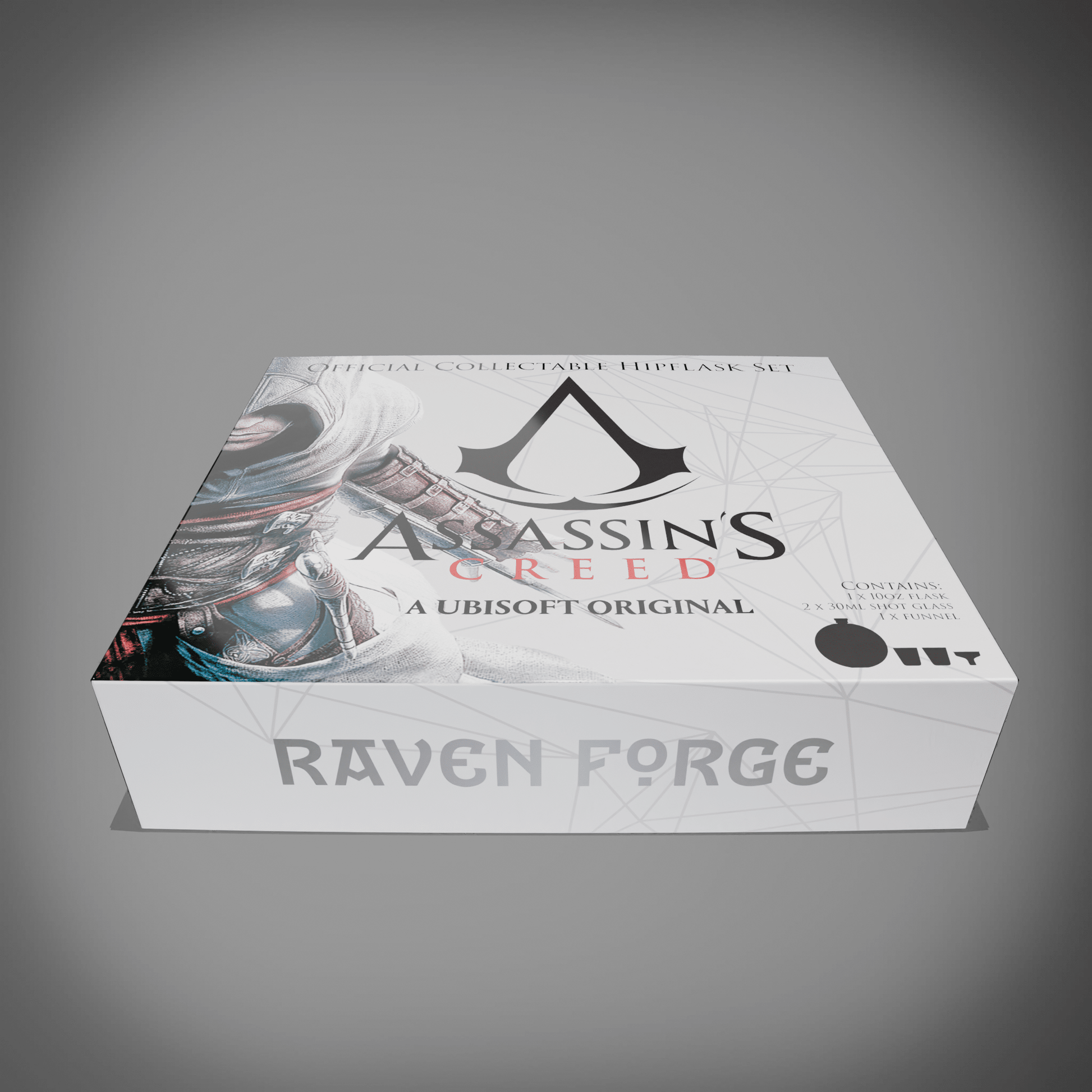 Assassin's Creed® Hip Flask Gift Set - Longshot Tactical