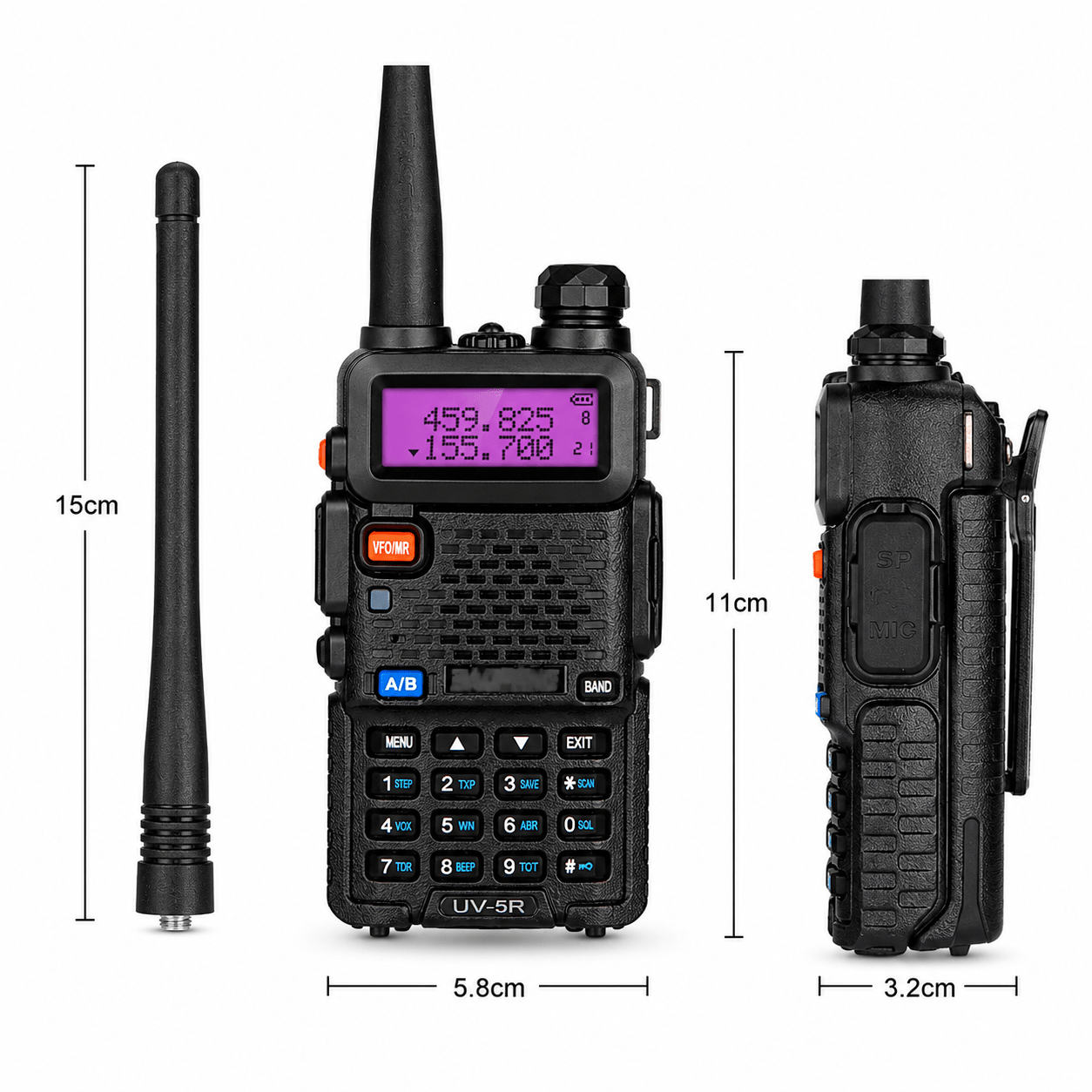 Baofeng UV - 5R Dual Band Tactical Radio | Airsoft & Milsim Comms UK - Longshot Tactical