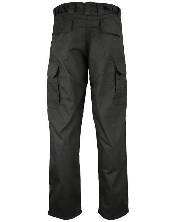 BDU Ripstop Mens Black Tactical Combat Trousers - Longshot Tactical