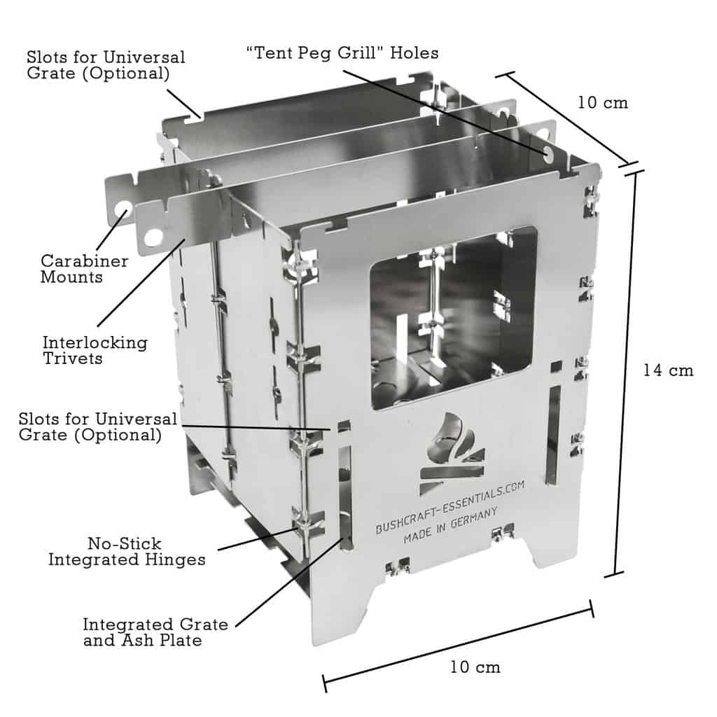 BE Bushbox LF Titanium Outdoor Stove - Longshot Tactical