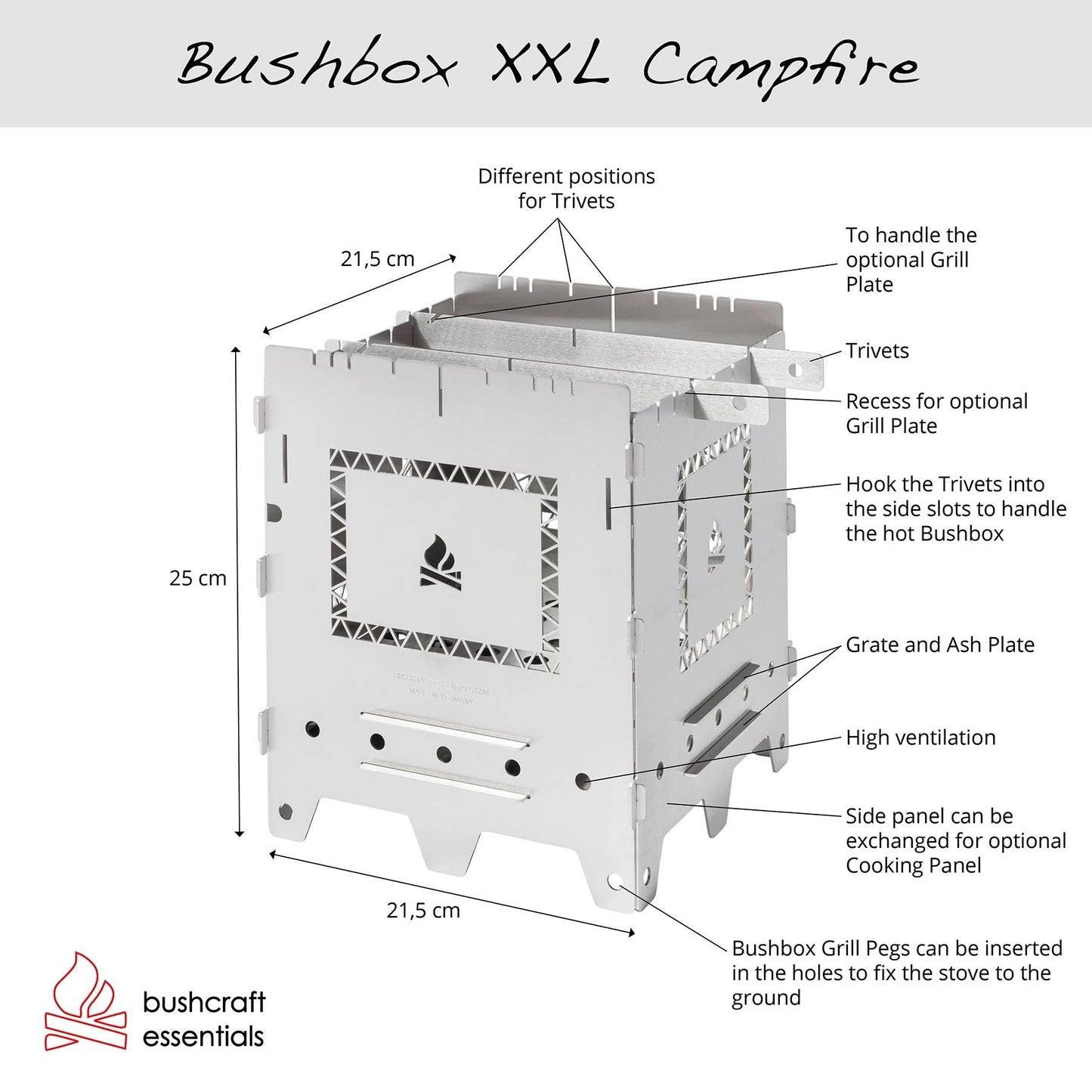BE Bushbox XXL Campfire - Longshot Tactical