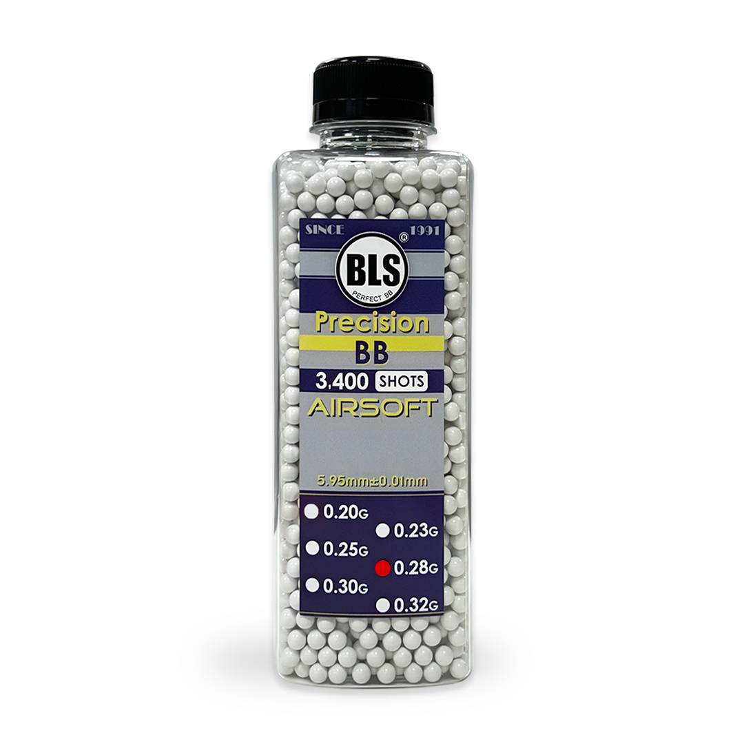 BLS 0.28g Bottle 3400 Round Supreme Grade Airsoft BB's - Longshot Tactical