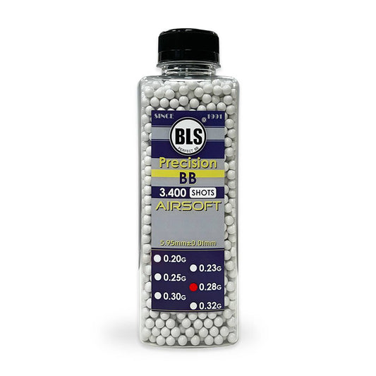 BLS 0.28g Bottle 3400 Round Supreme Grade Airsoft BB's - Longshot Tactical