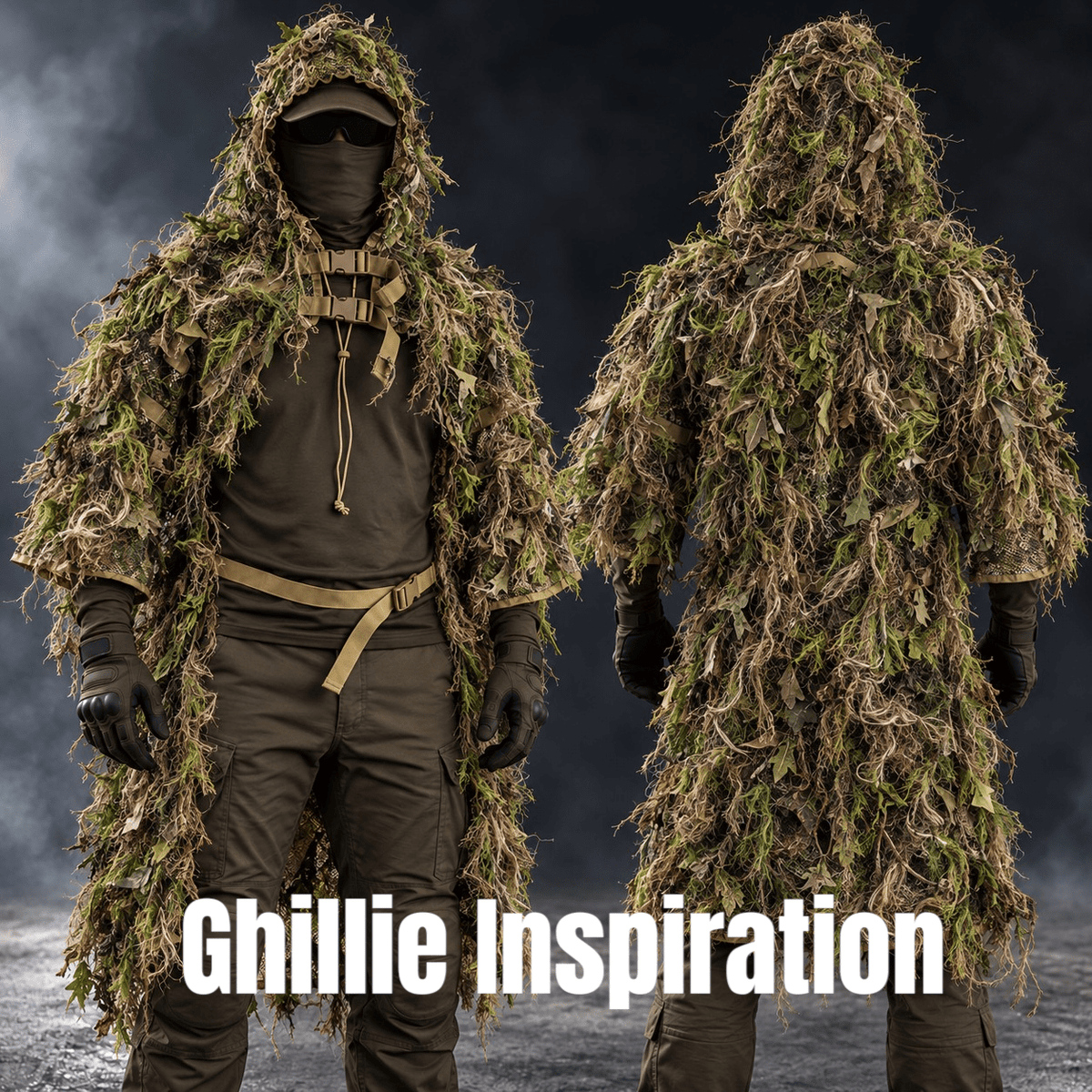 BTP Ghillie Suit Concealment Vest | Customisable Airsoft Ghillie Base - Longshot Tactical