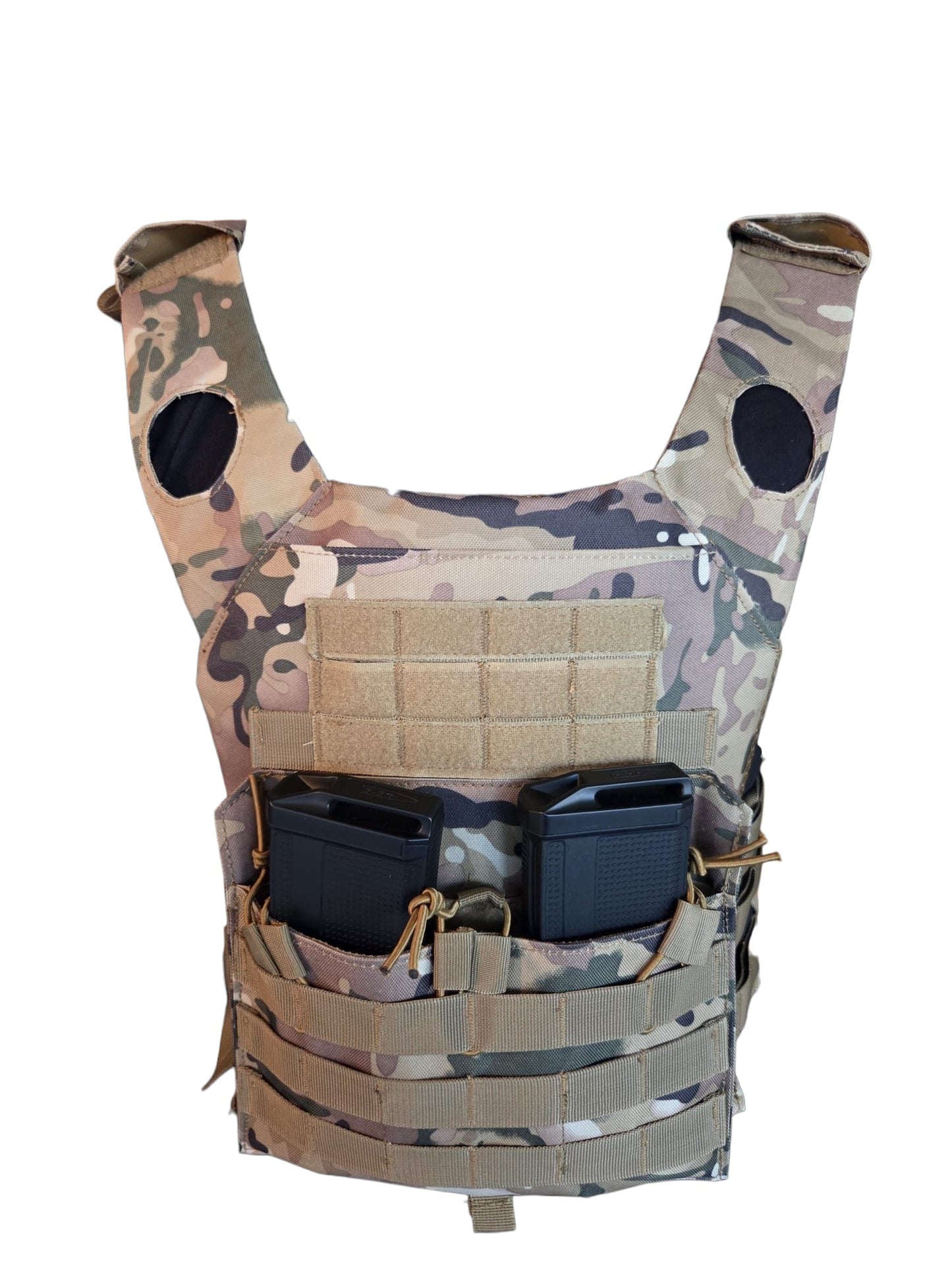 Camo Chest Rig Plate Carrier Vest - Longshot Tactical