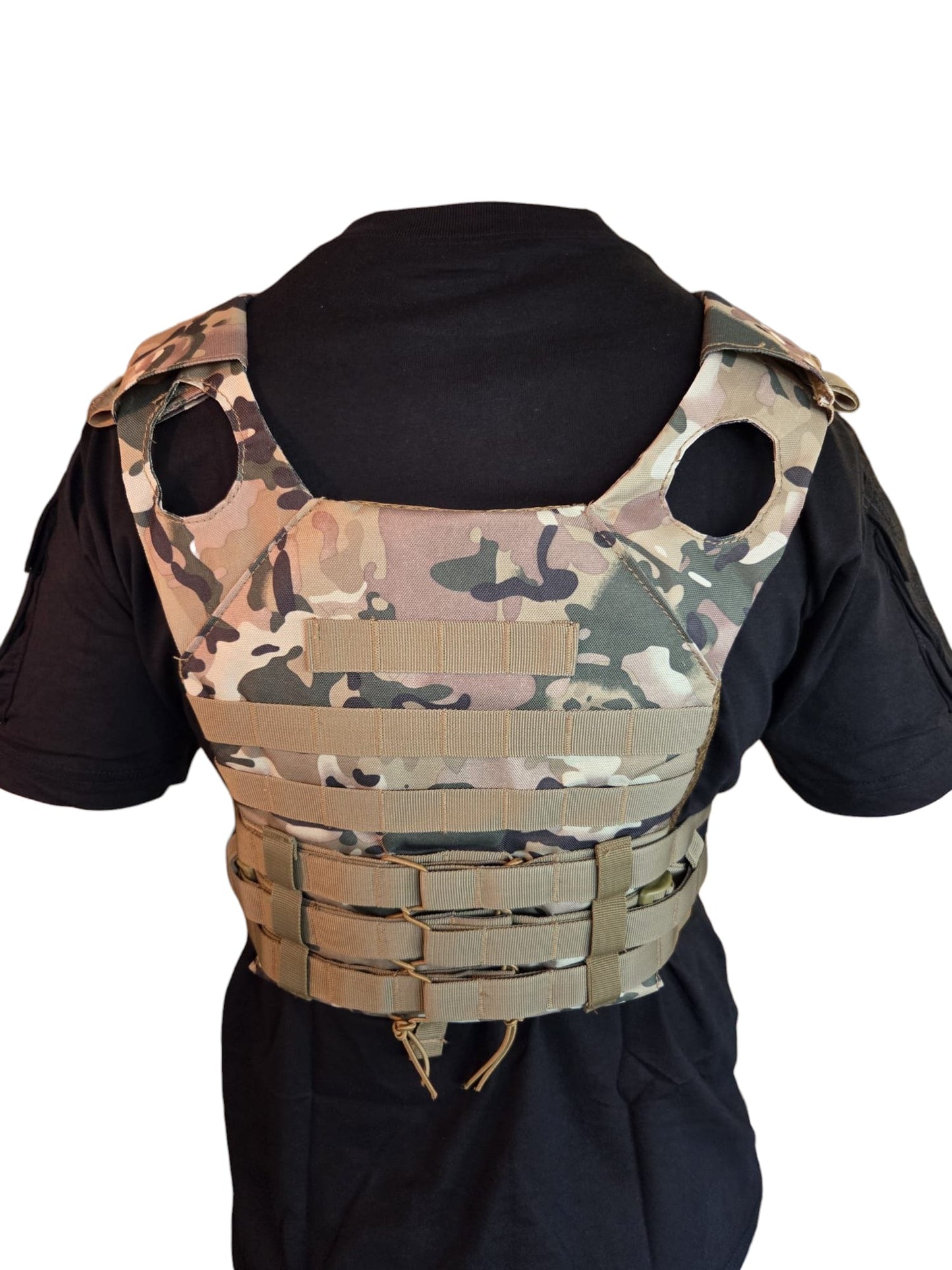 Camo Chest Rig Plate Carrier Vest - Longshot Tactical