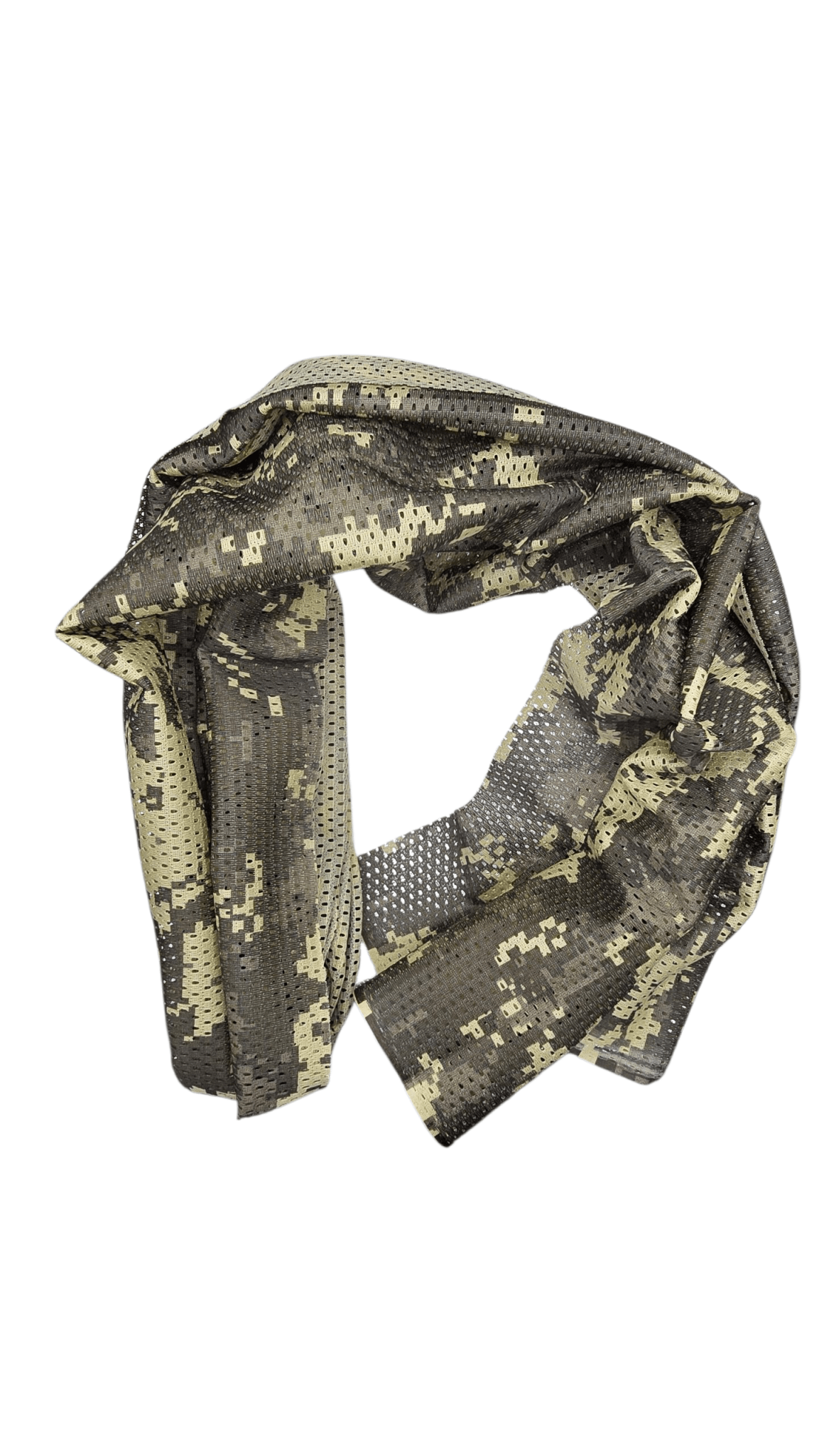 Camo Mesh Scrim Tactical Neck Scarf - Lightweight Various Styles - Longshot Tactical