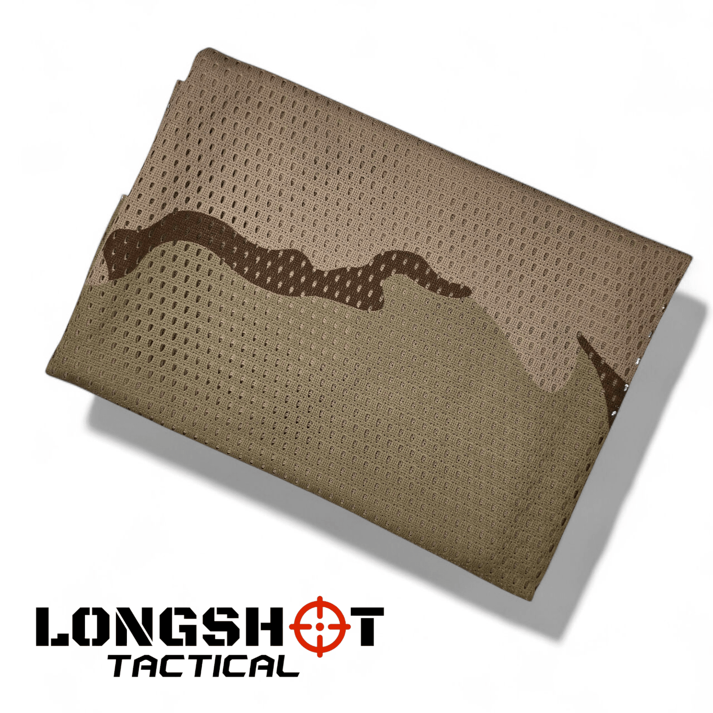 Camo Mesh Scrim Tactical Neck Scarf - Lightweight Various Styles - Longshot Tactical