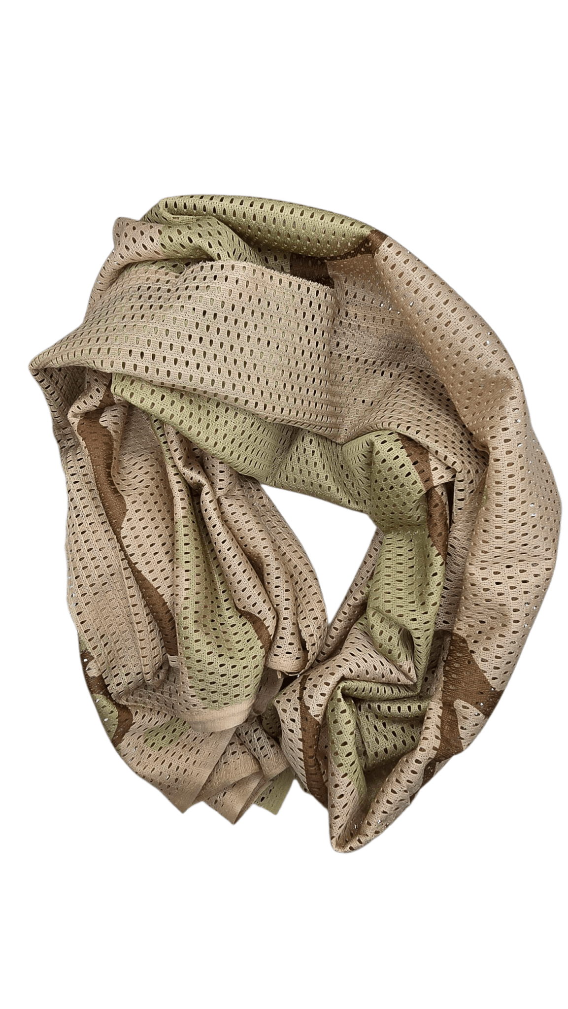 Camo Mesh Scrim Tactical Neck Scarf - Lightweight Various Styles - Longshot Tactical