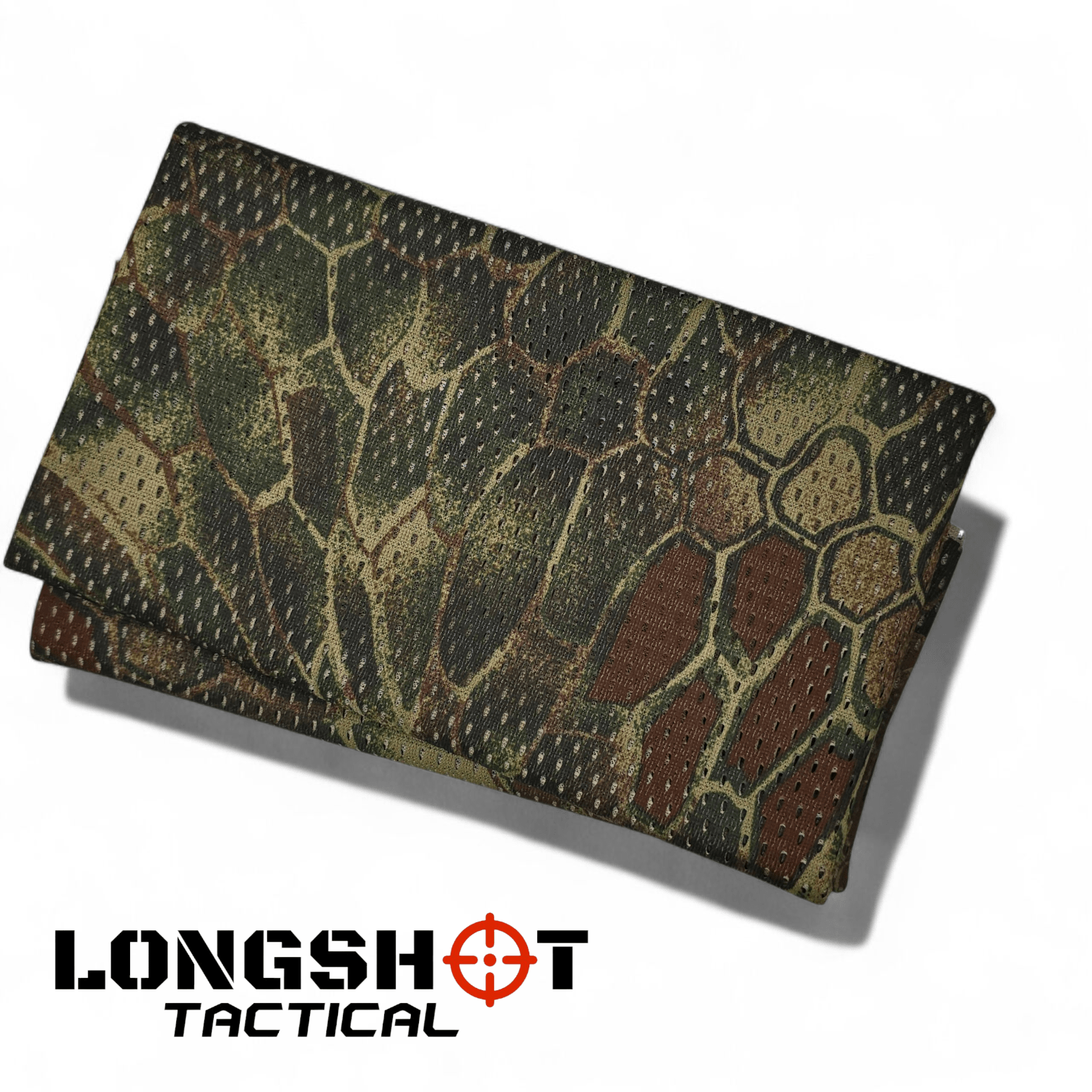Camo Mesh Scrim Tactical Neck Scarf - Lightweight Various Styles - Longshot Tactical