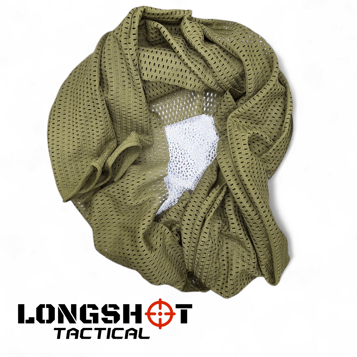 Camo Mesh Scrim Tactical Neck Scarf - Lightweight Various Styles - Longshot Tactical