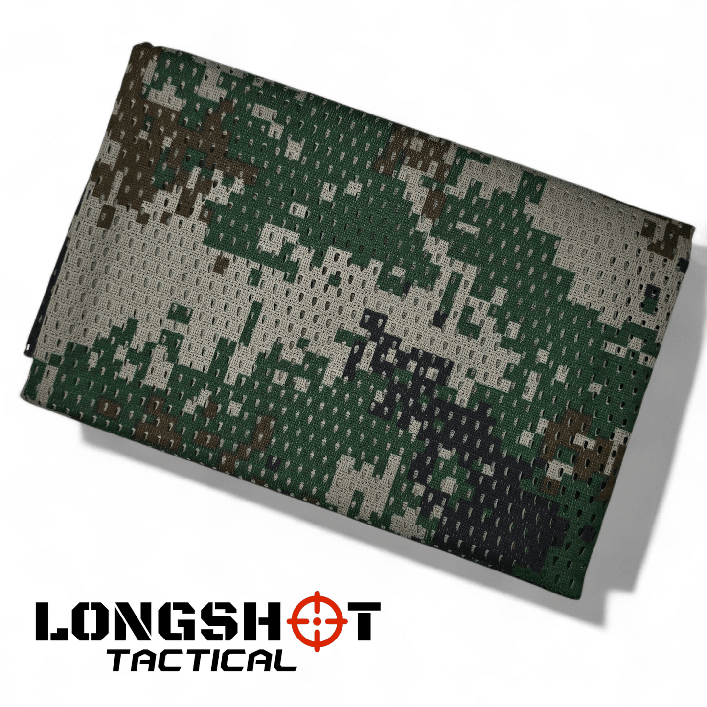 Camo Mesh Scrim Tactical Neck Scarf - Lightweight Various Styles - Longshot Tactical