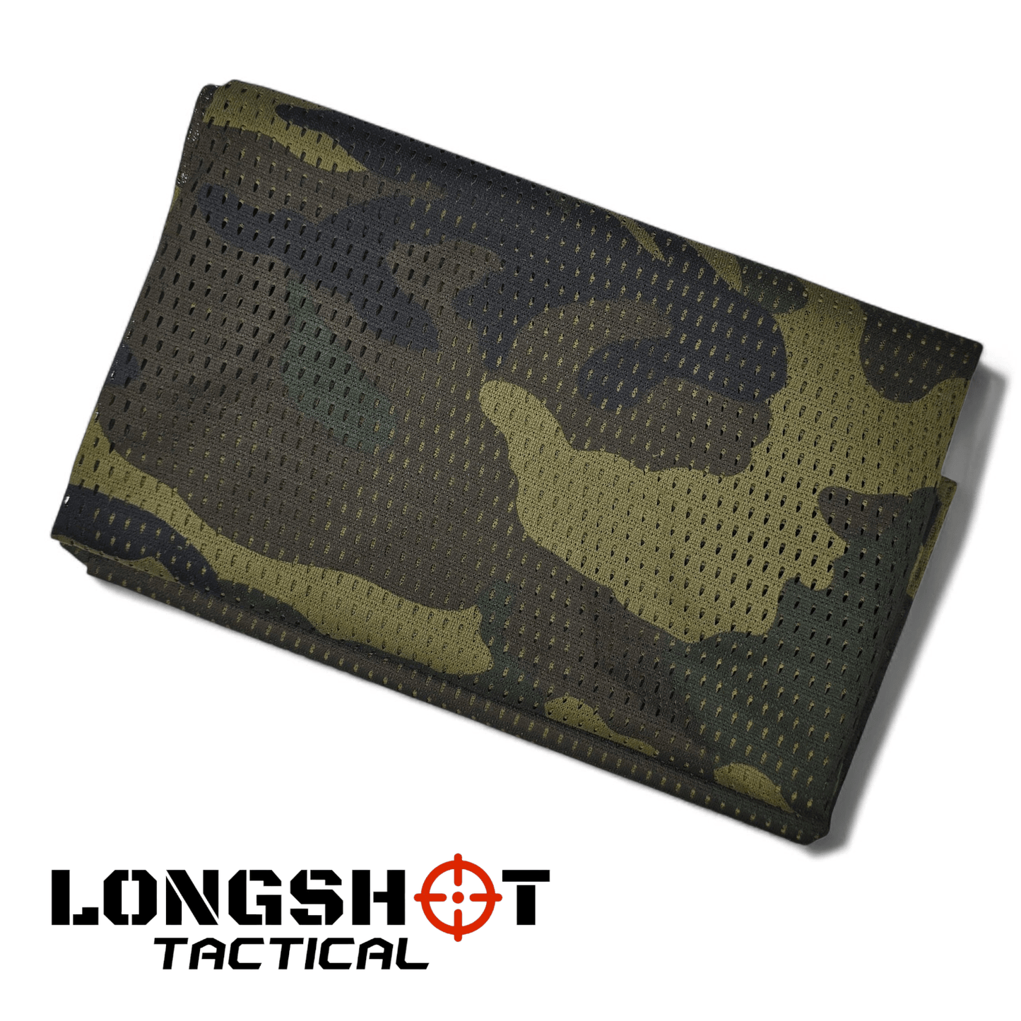 Camo Mesh Scrim Tactical Neck Scarf - Lightweight Various Styles - Longshot Tactical